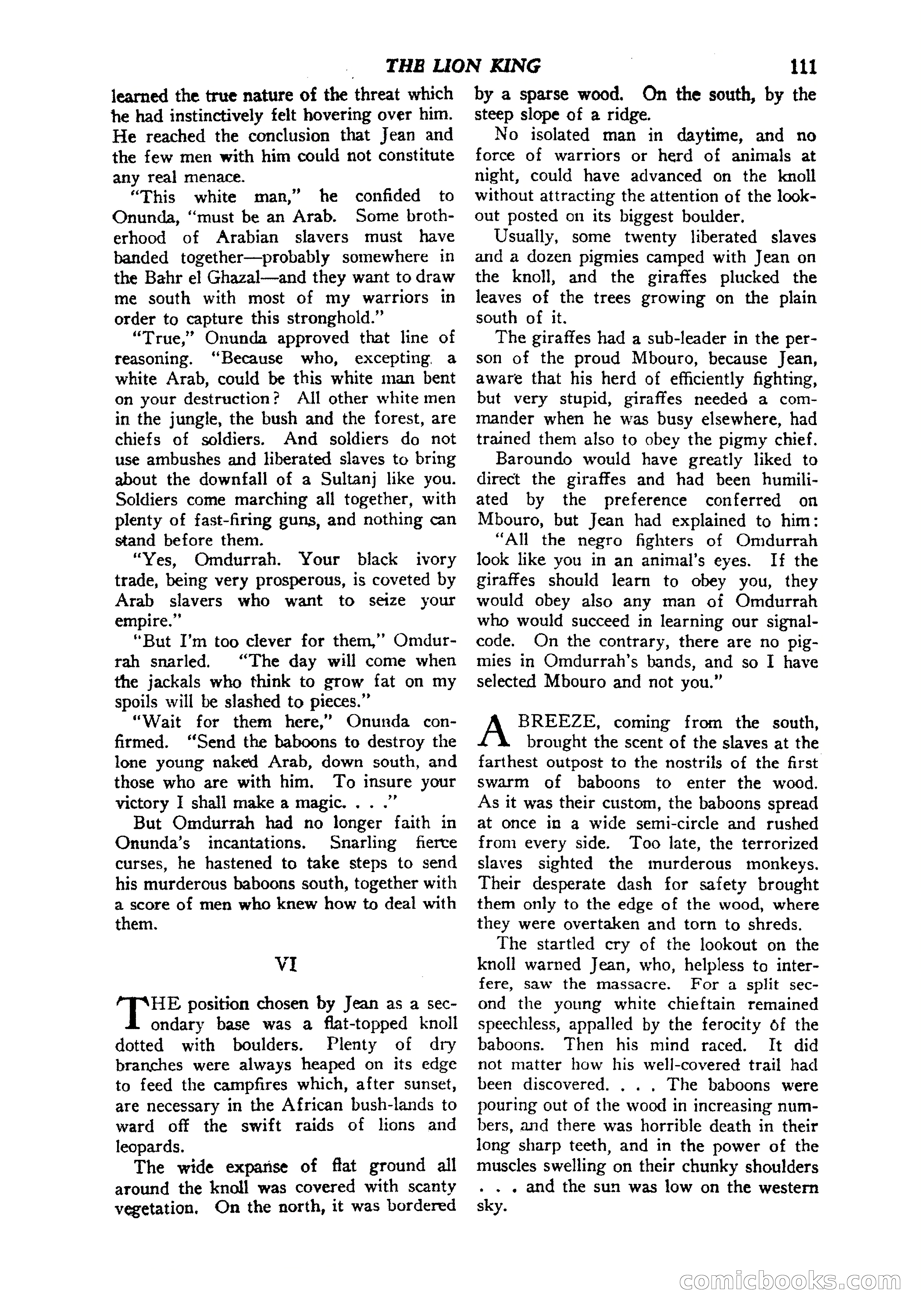 Jungle Stories, Vol. 1, No. 5 — page 113 of 132