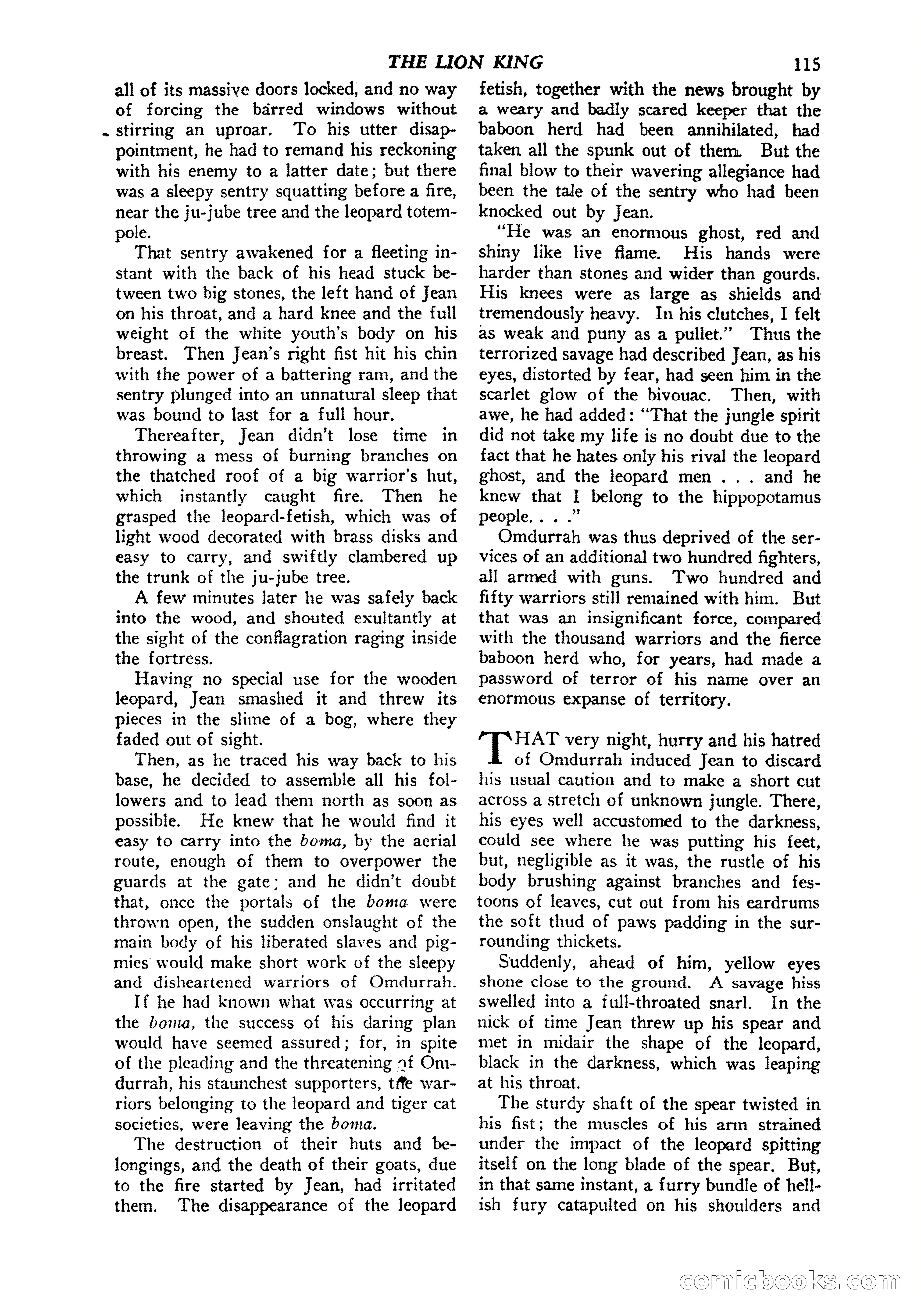 Jungle Stories, Vol. 1, No. 5 — page 117 of 132