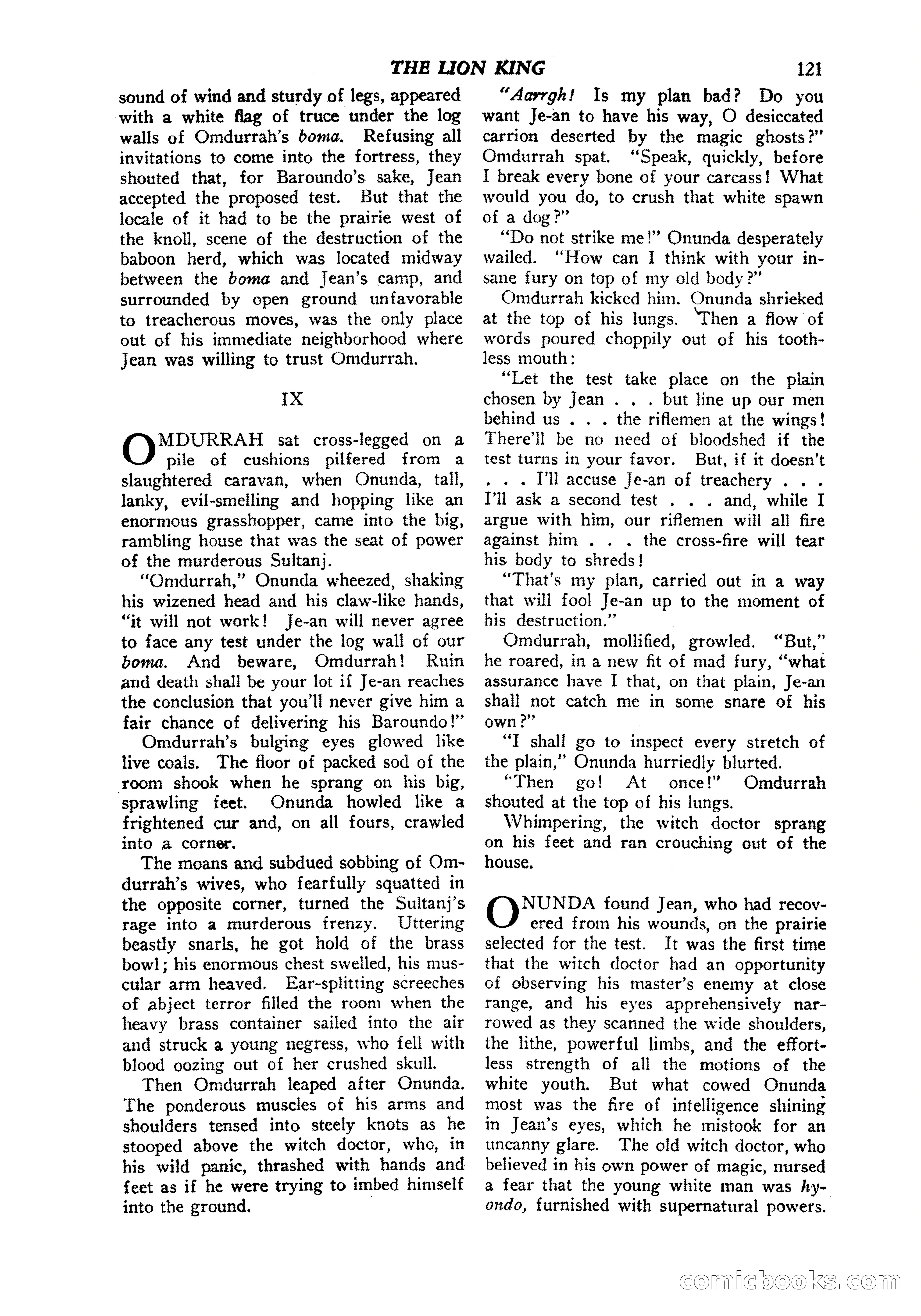 Jungle Stories, Vol. 1, No. 5 — page 123 of 132