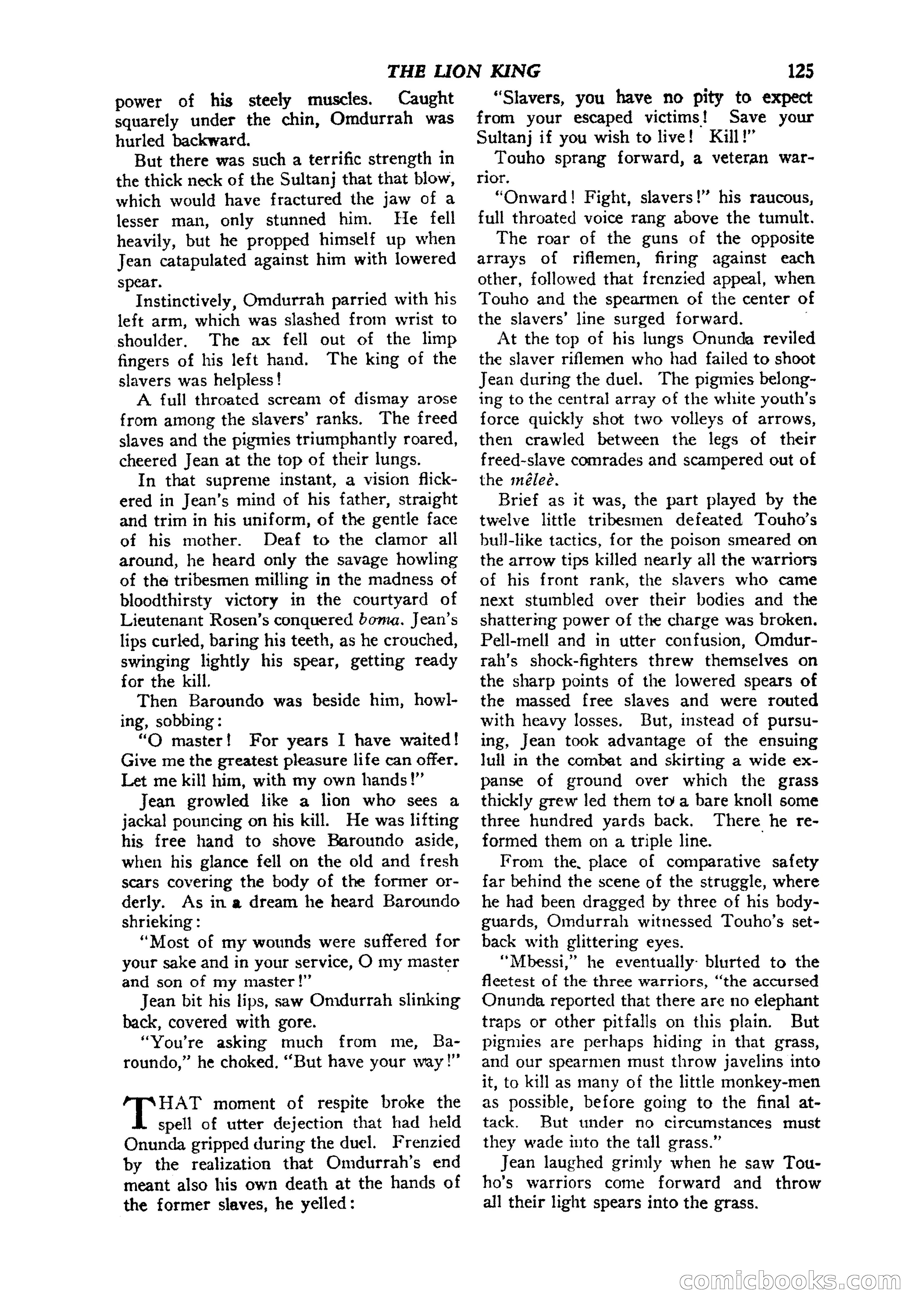 Jungle Stories, Vol. 1, No. 5 — page 127 of 132