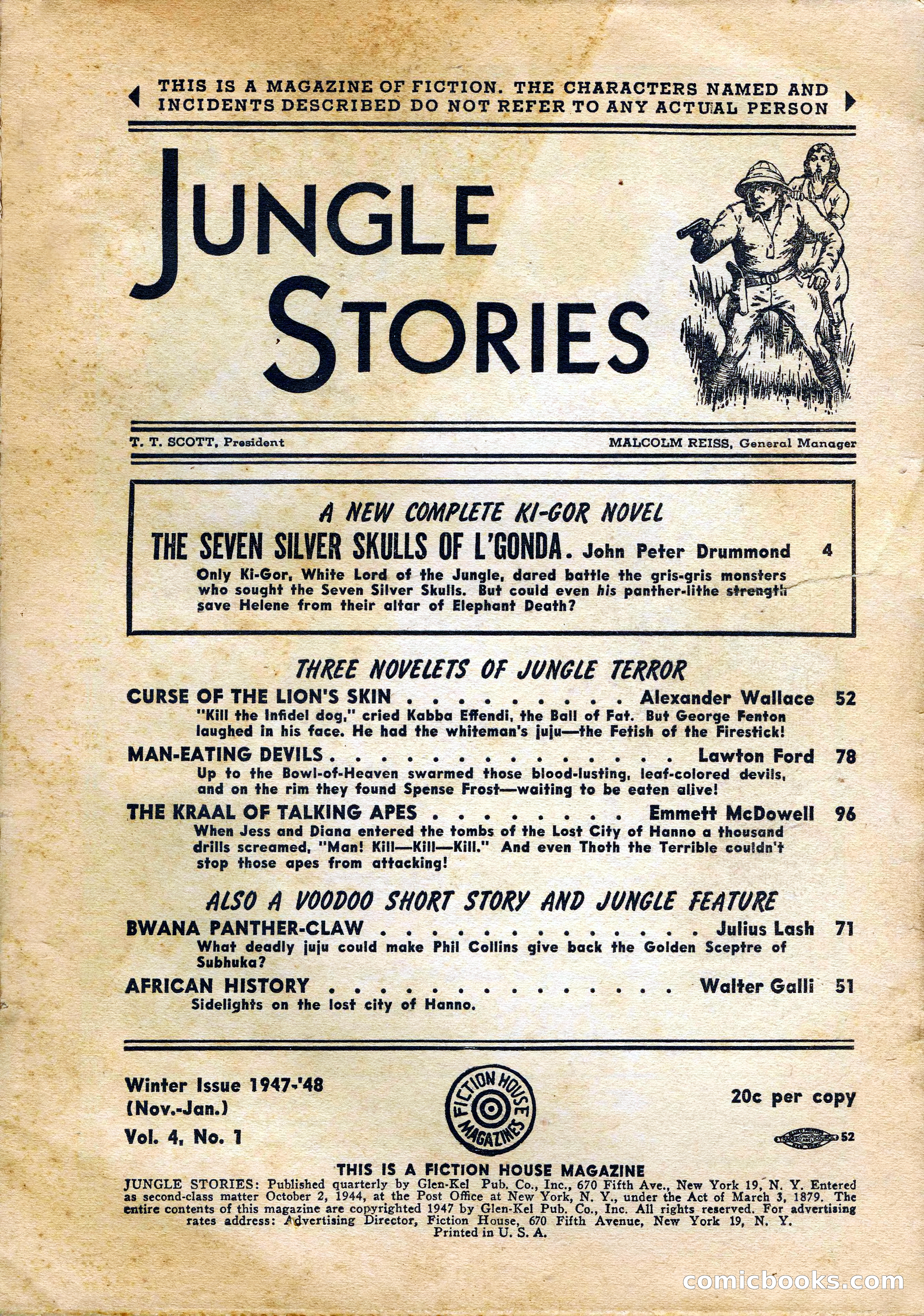 Jungle Stories, Vol. 4, No. 1 — page 3 of 132