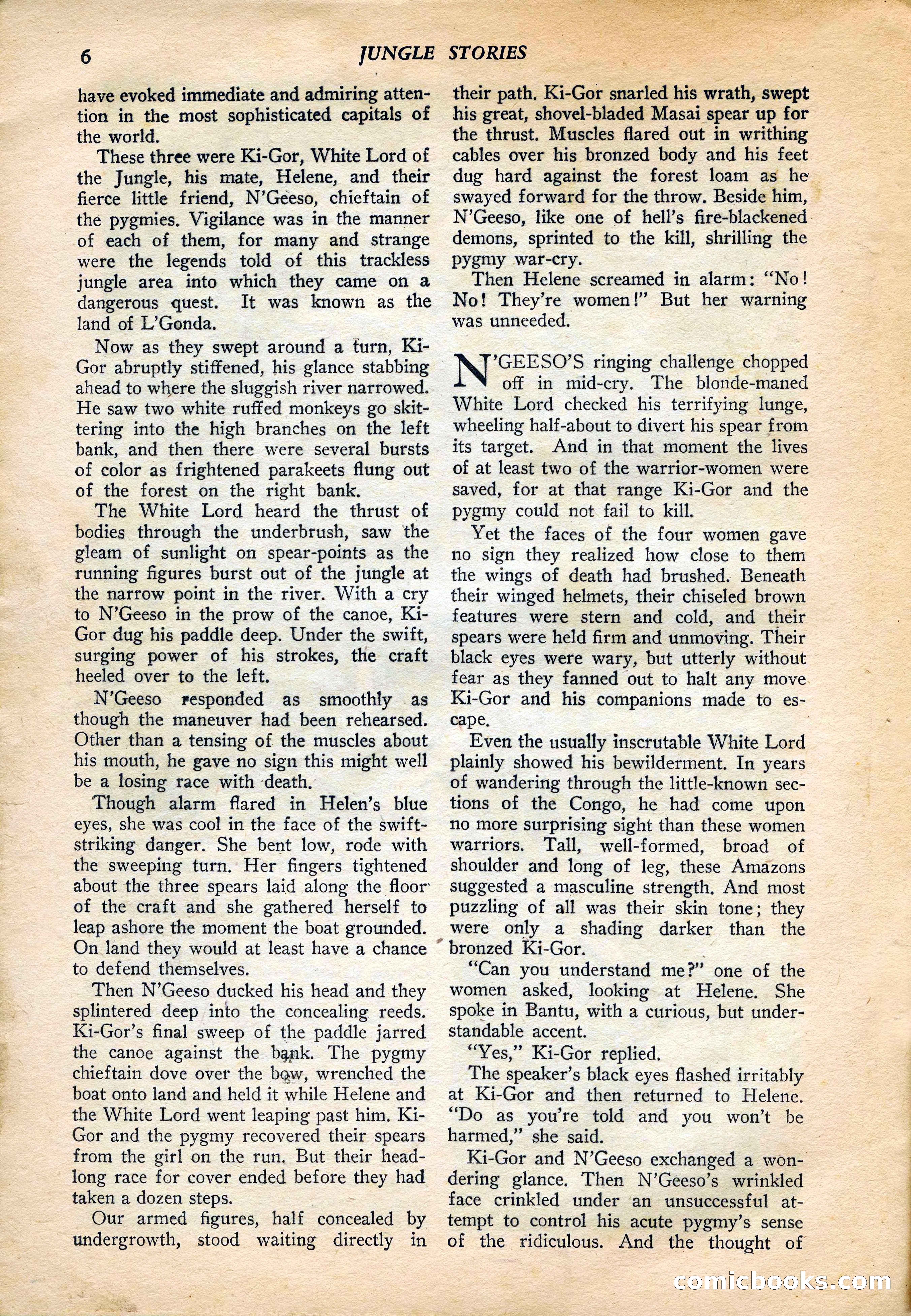 Jungle Stories, Vol. 4, No. 1 — page 8 of 132