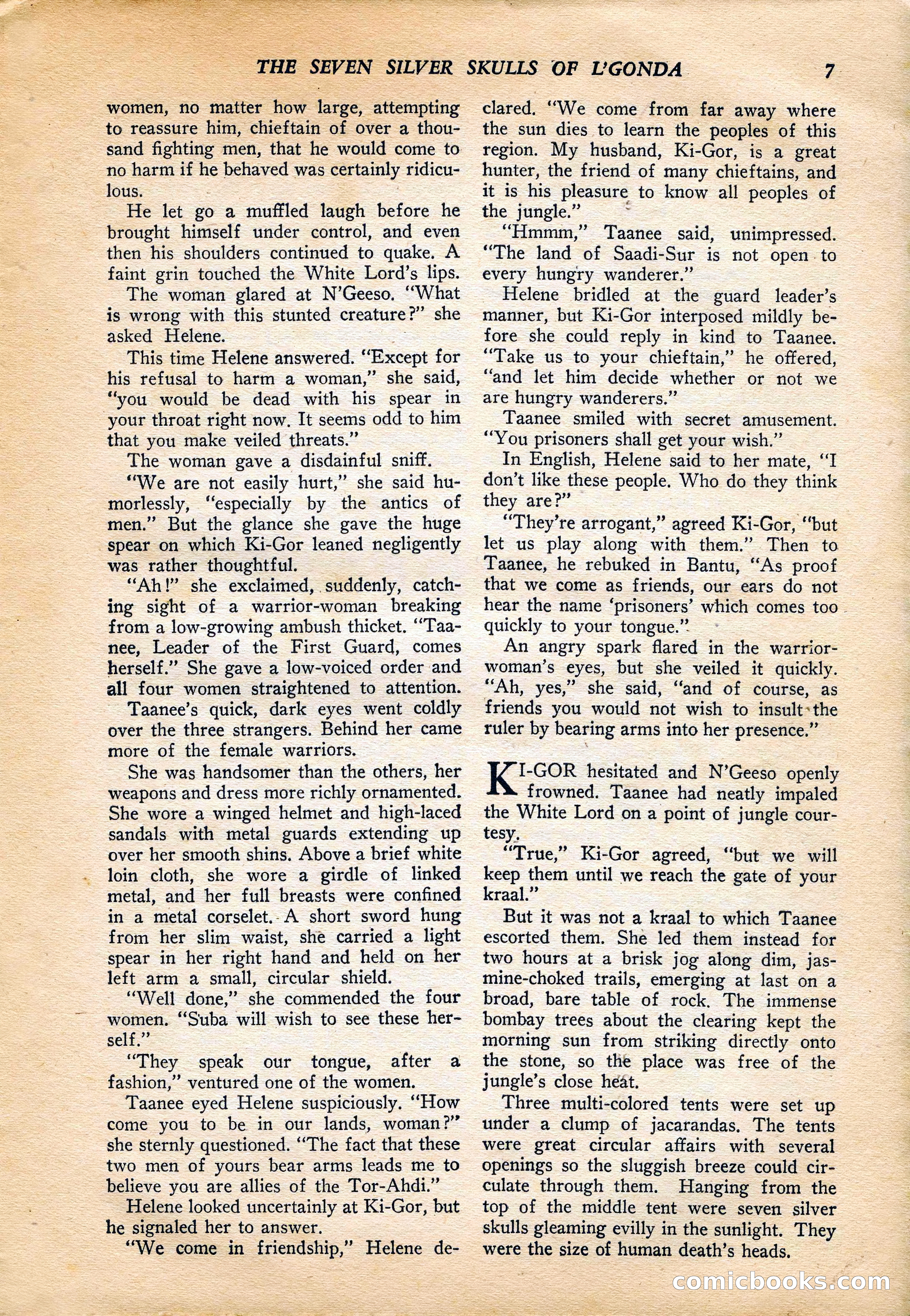 Jungle Stories, Vol. 4, No. 1 — page 9 of 132