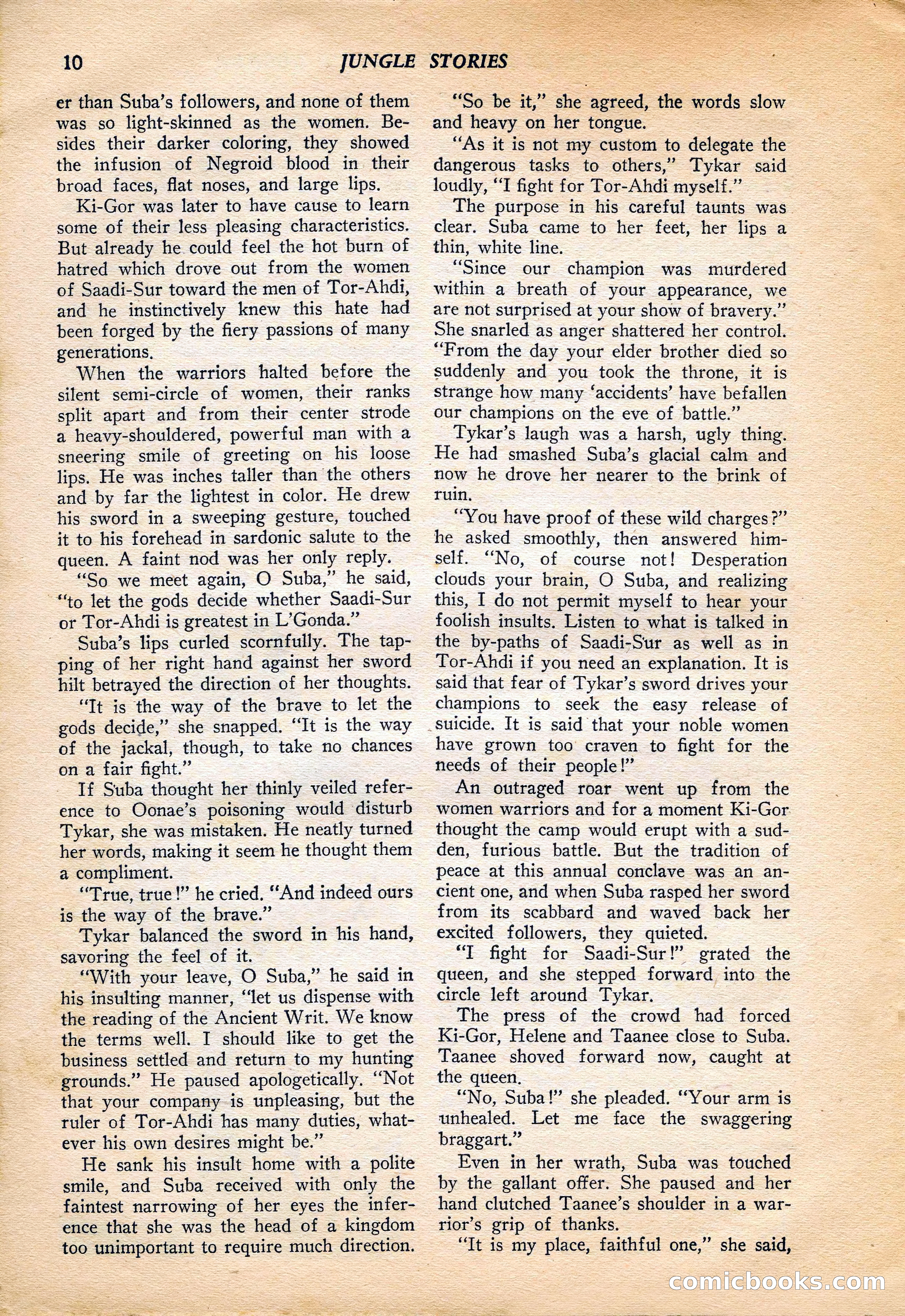 Jungle Stories, Vol. 4, No. 1 — page 12 of 132
