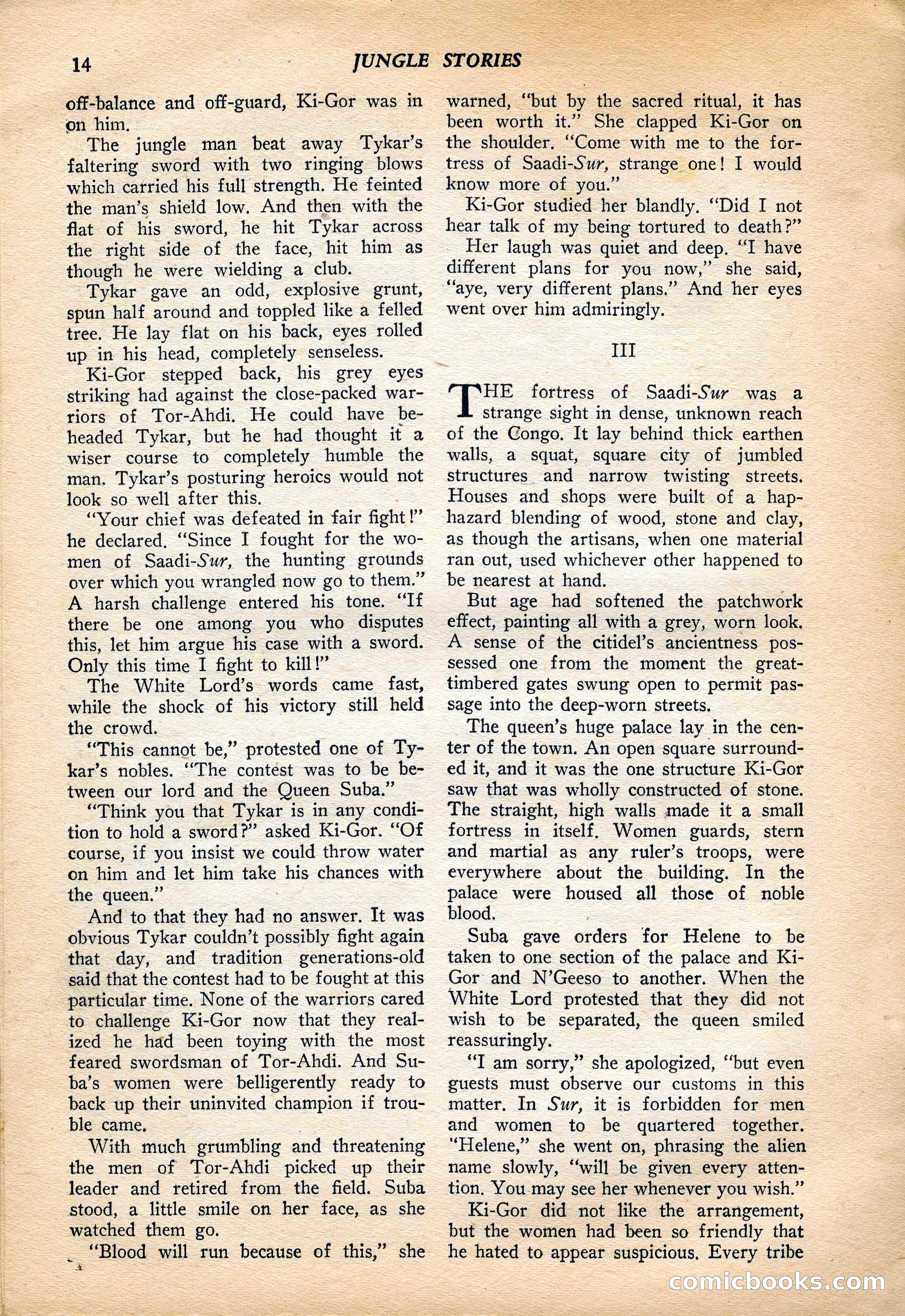 Jungle Stories, Vol. 4, No. 1 — page 16 of 132