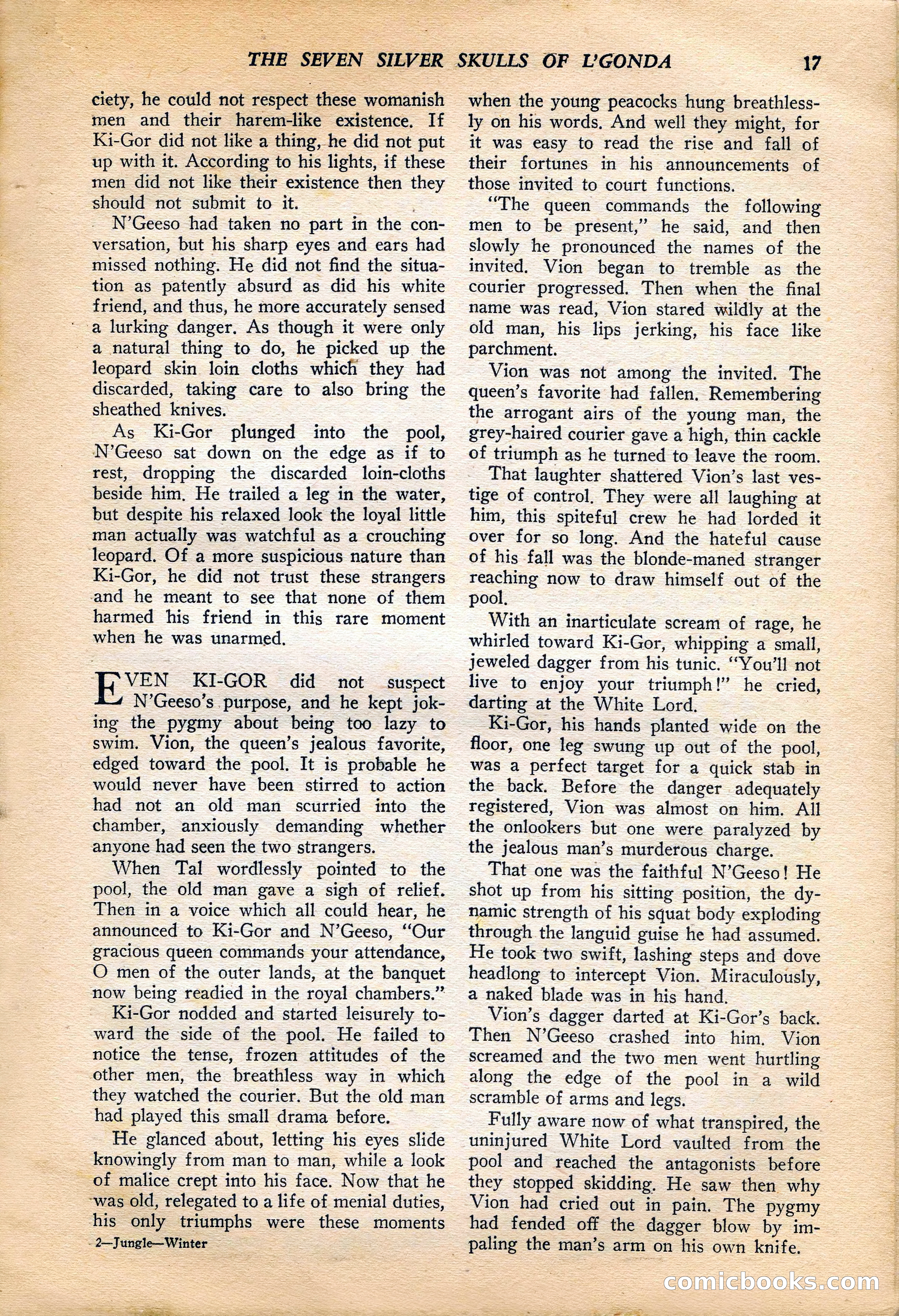 Jungle Stories, Vol. 4, No. 1 — page 19 of 132