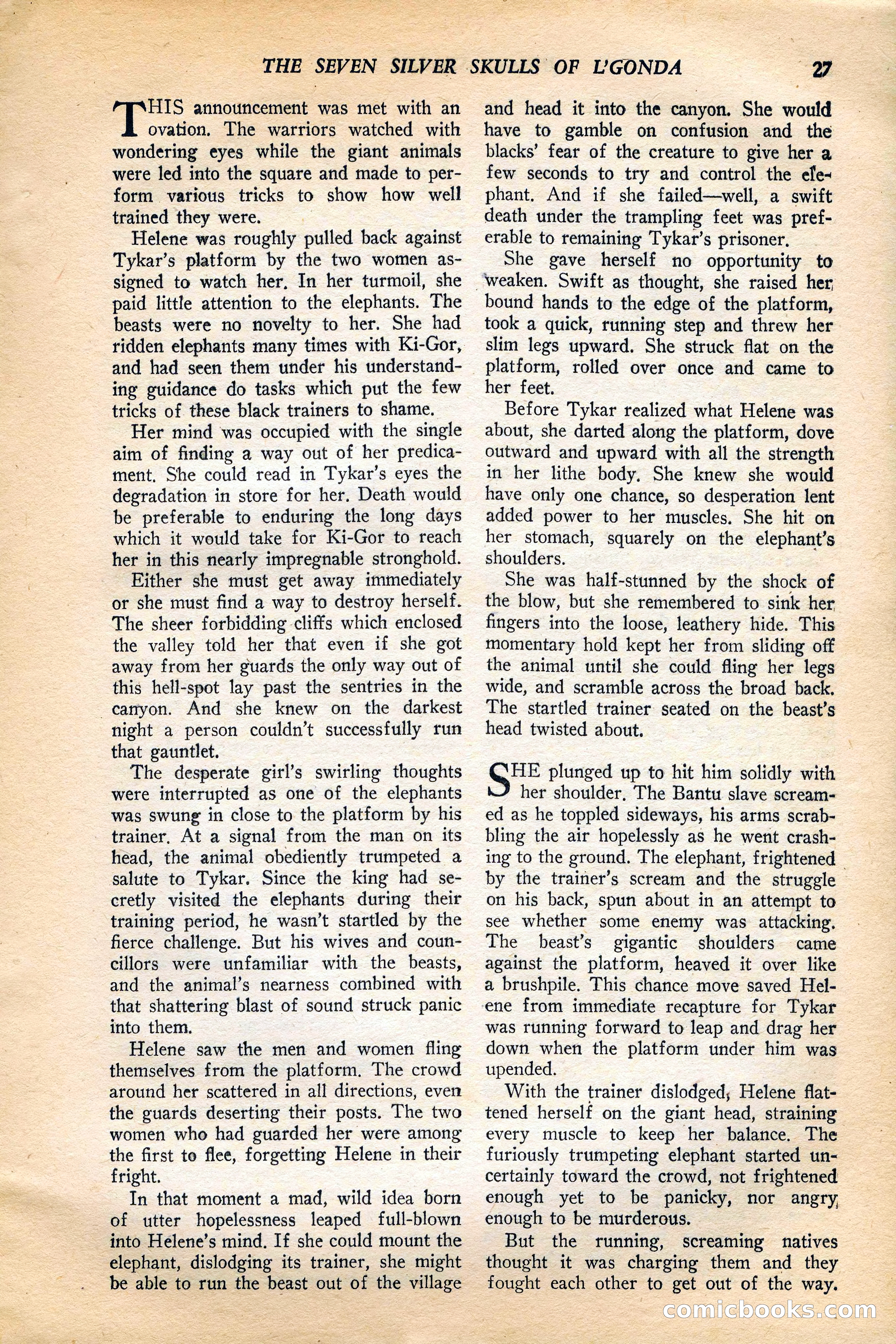 Jungle Stories, Vol. 4, No. 1 — page 29 of 132