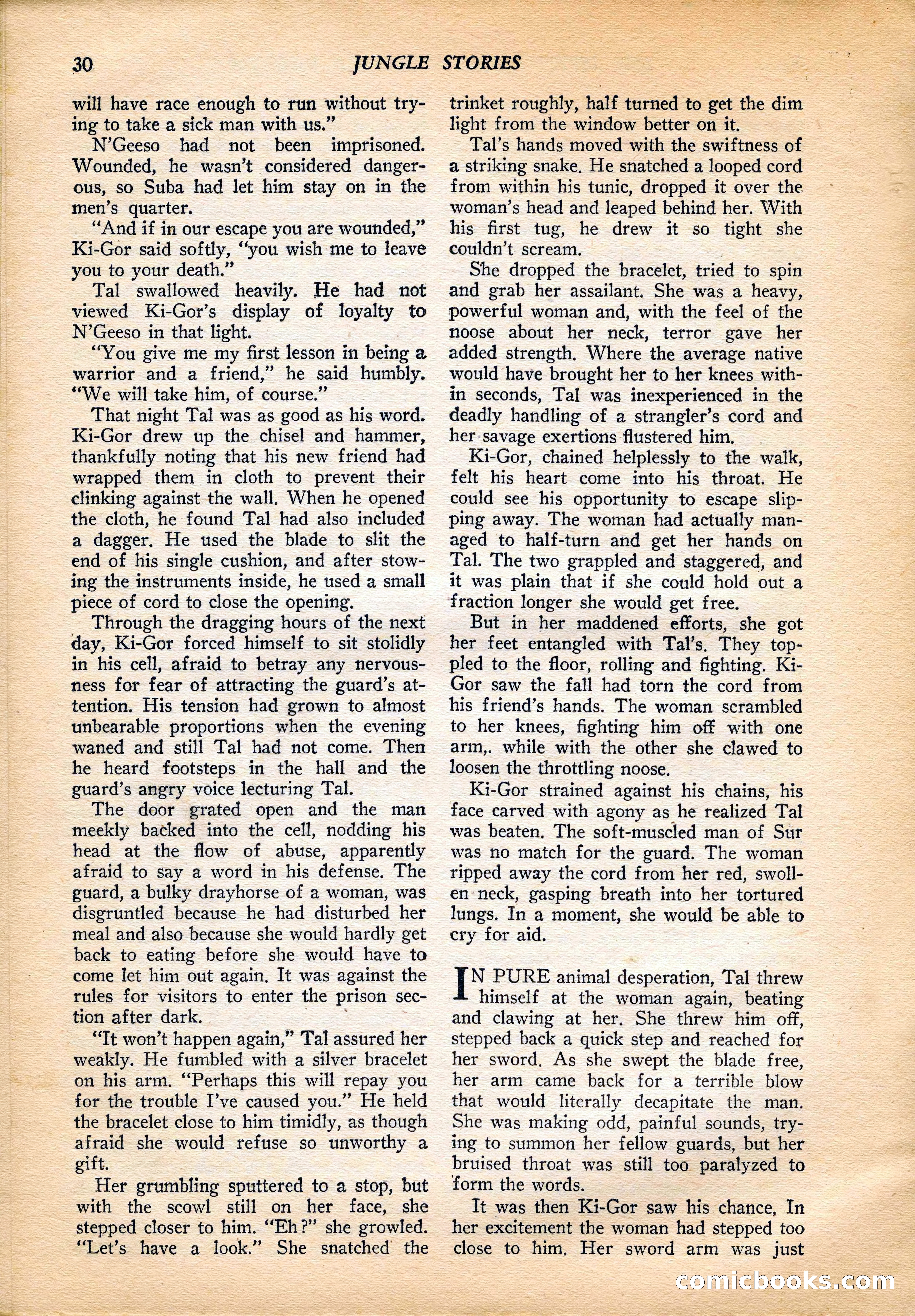 Jungle Stories, Vol. 4, No. 1 — page 32 of 132