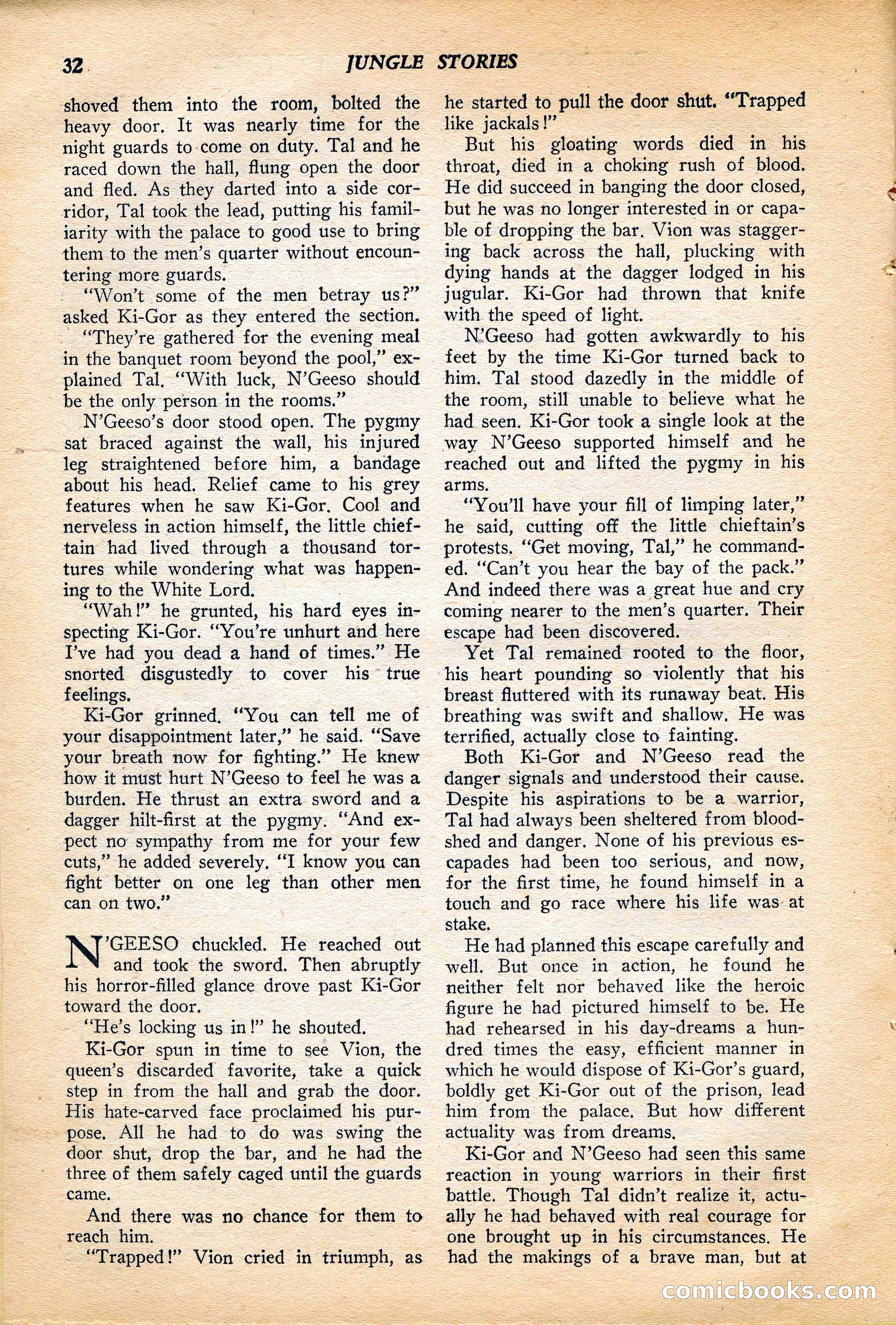 Jungle Stories, Vol. 4, No. 1 — page 34 of 132