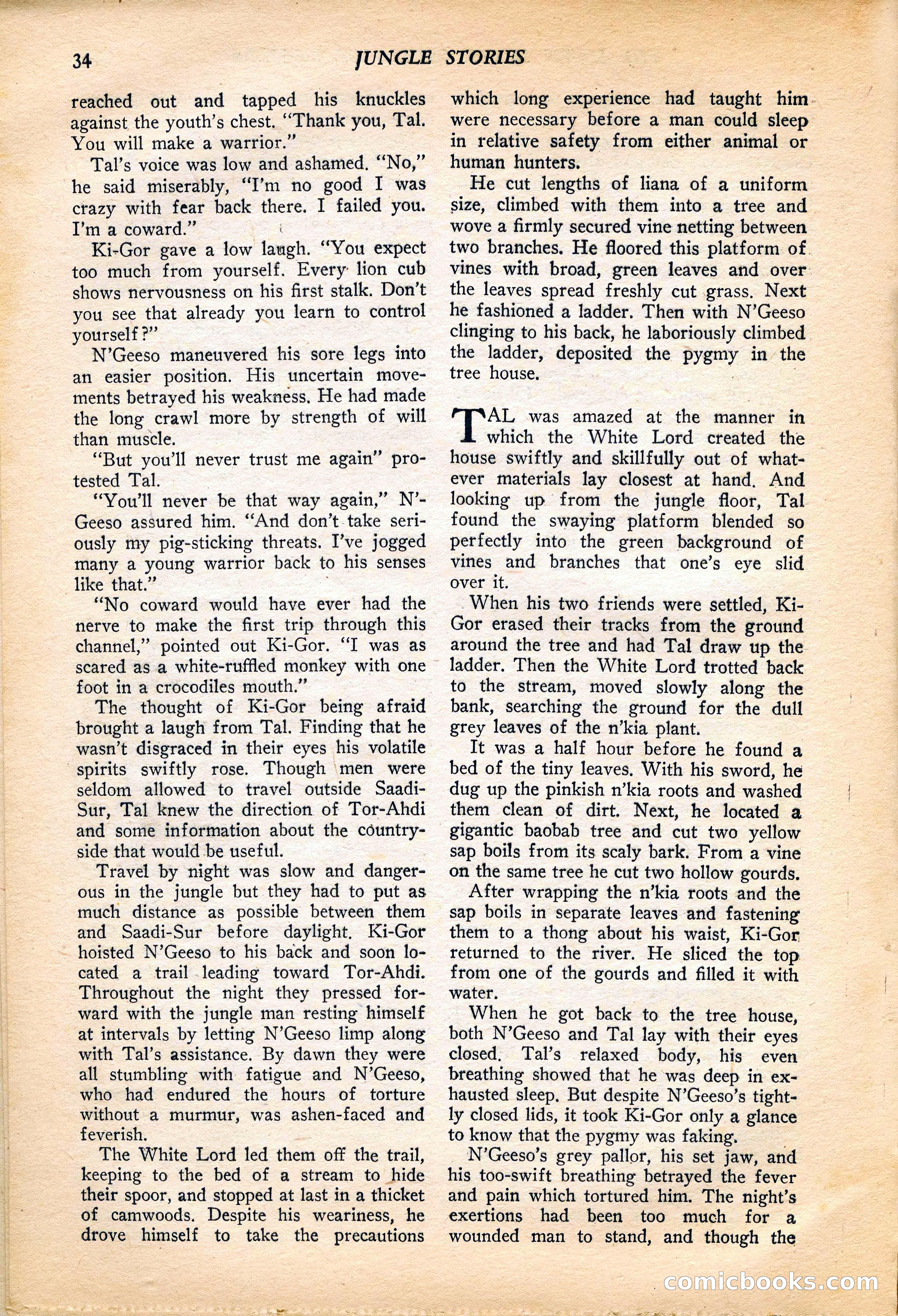 Jungle Stories, Vol. 4, No. 1 — page 36 of 132
