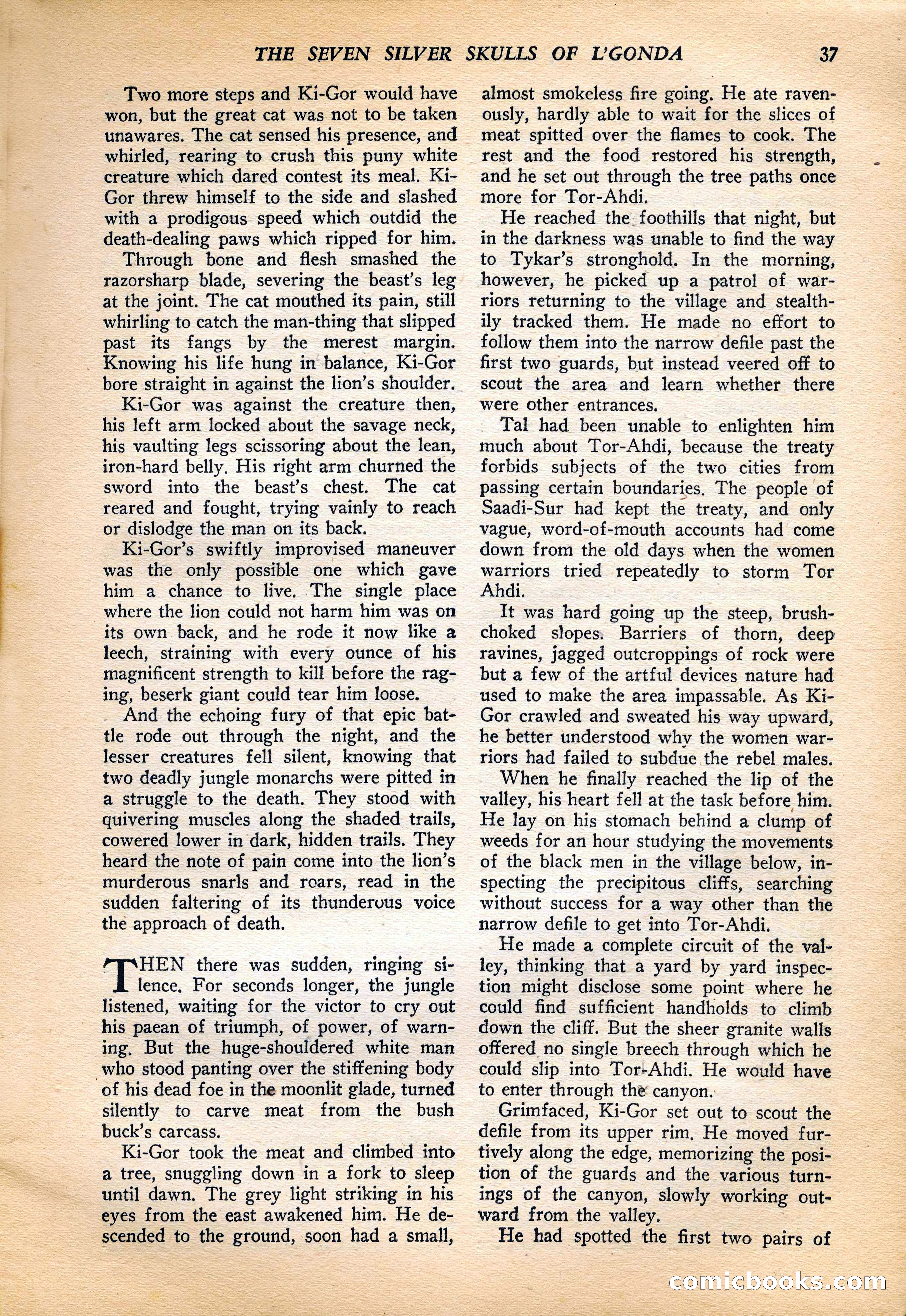 Jungle Stories, Vol. 4, No. 1 — page 39 of 132