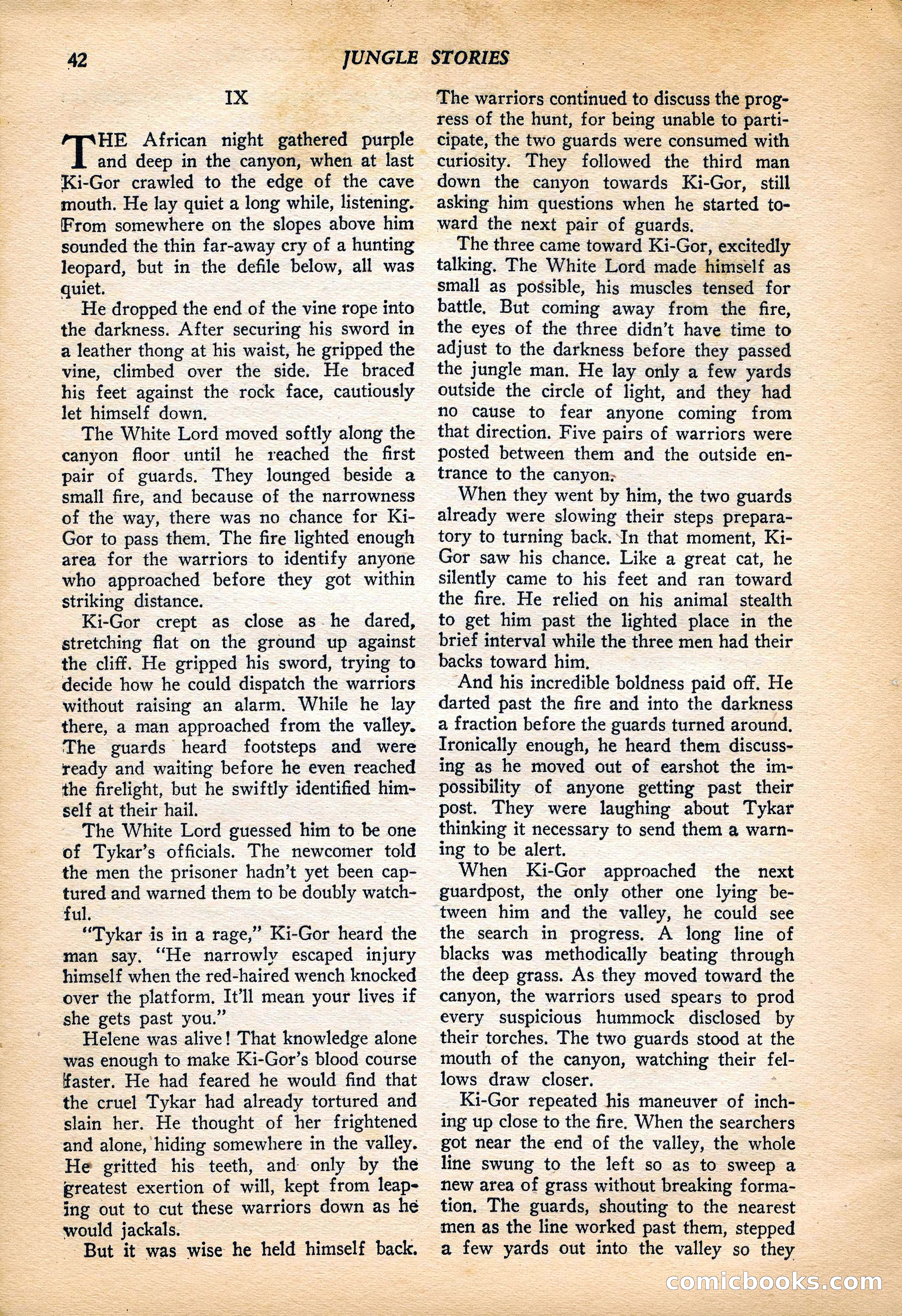 Jungle Stories, Vol. 4, No. 1 — page 44 of 132