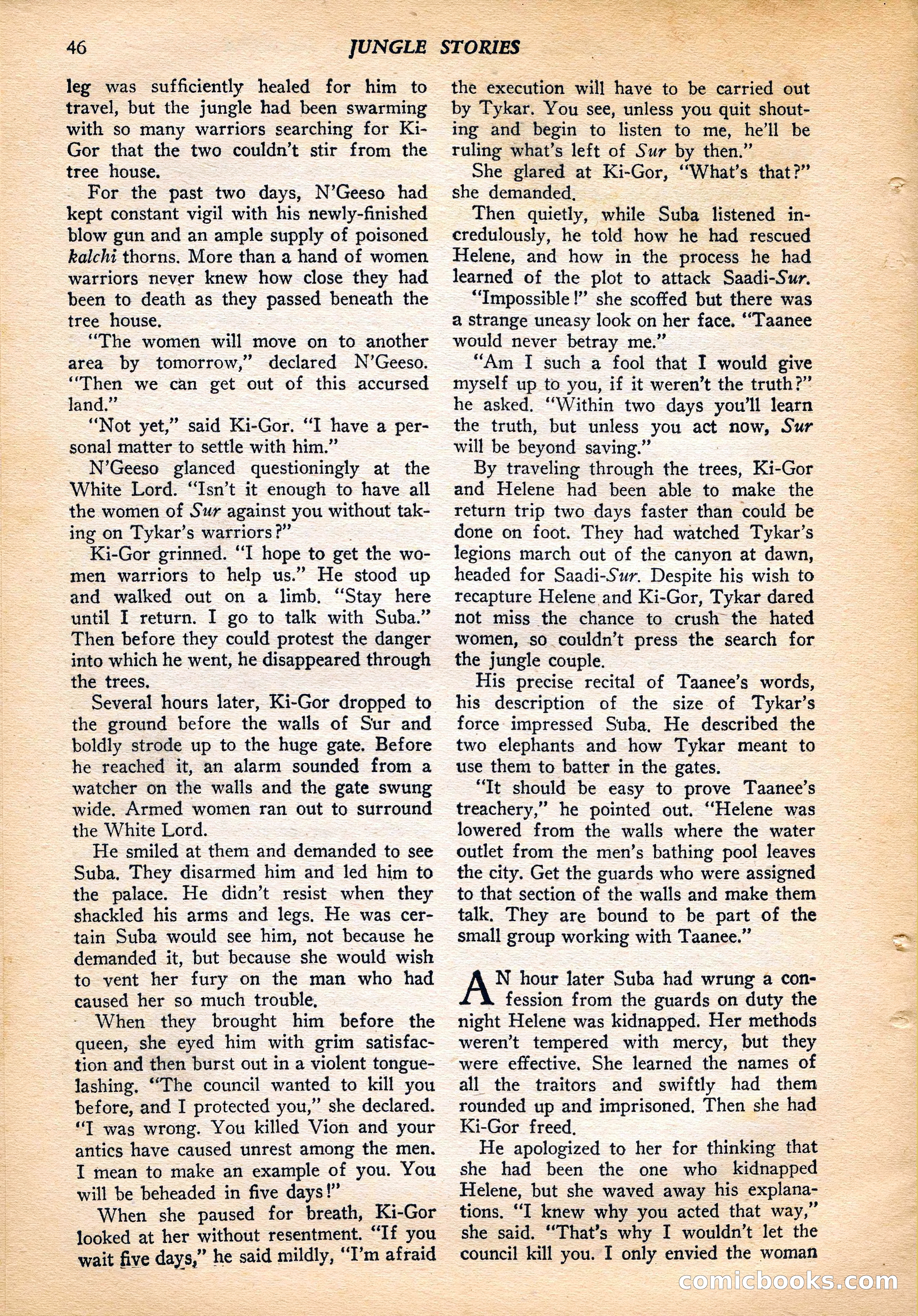Jungle Stories, Vol. 4, No. 1 — page 48 of 132