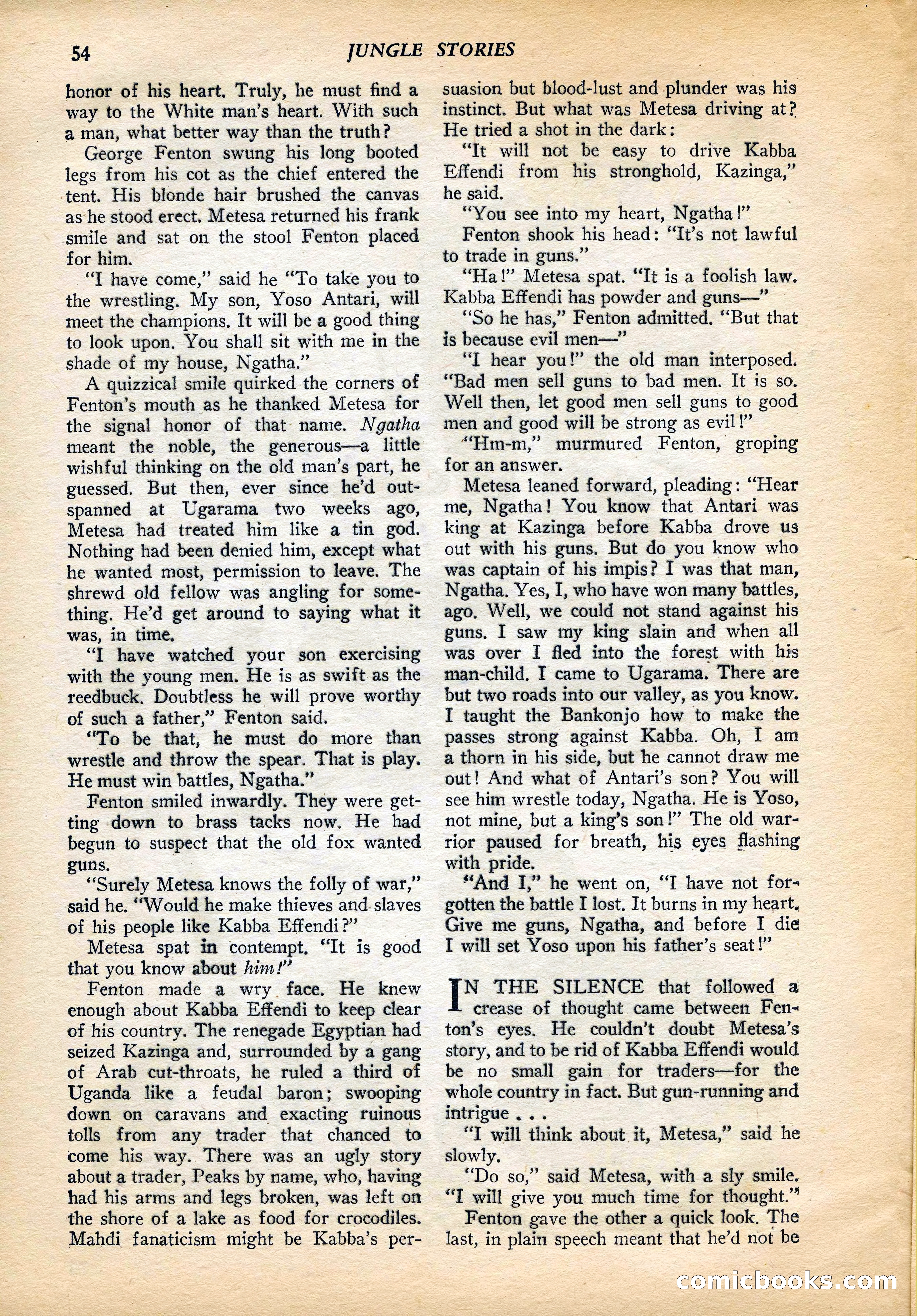 Jungle Stories, Vol. 4, No. 1 — page 56 of 132
