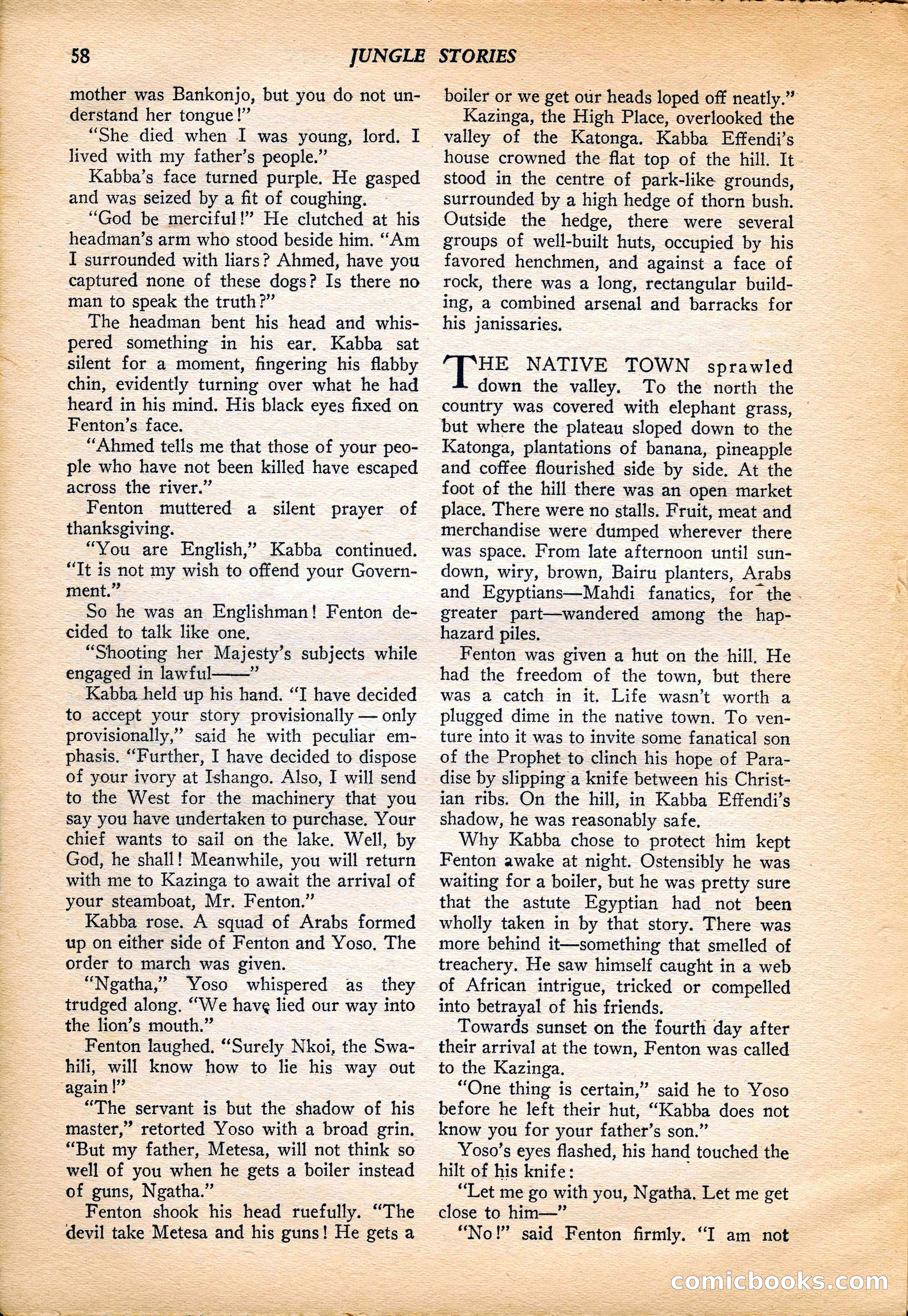 Jungle Stories, Vol. 4, No. 1 — page 60 of 132