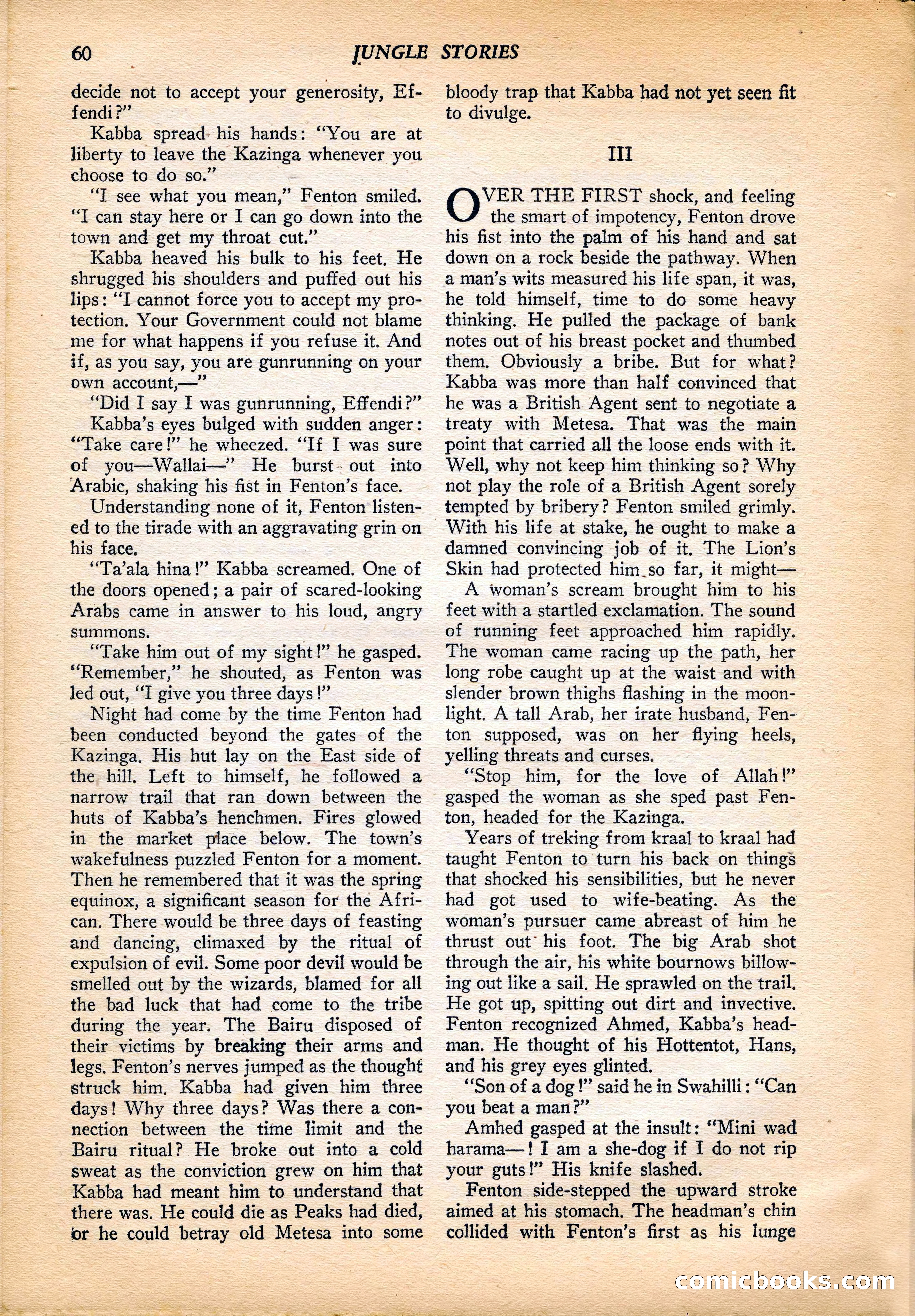 Jungle Stories, Vol. 4, No. 1 — page 62 of 132
