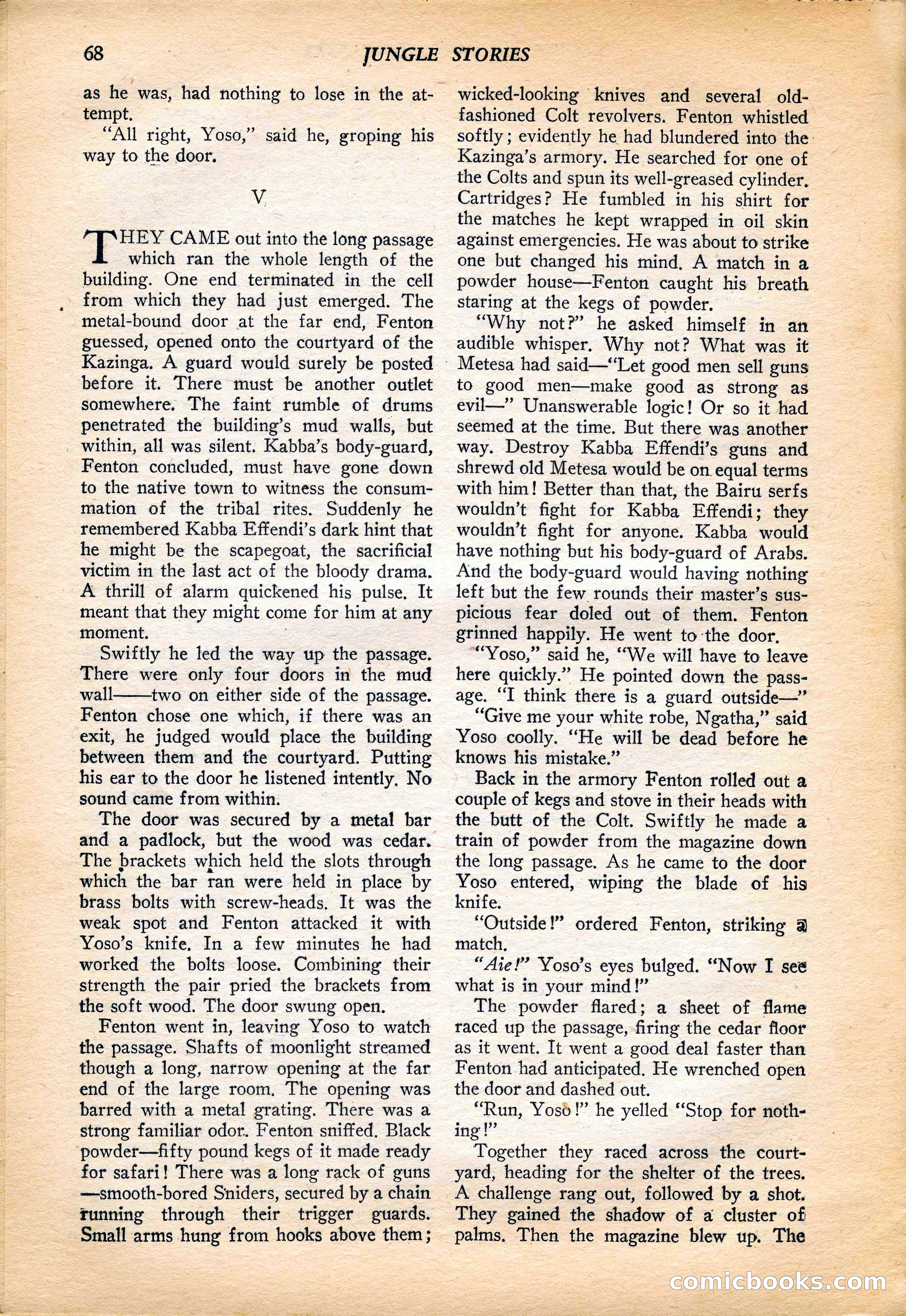 Jungle Stories, Vol. 4, No. 1 — page 70 of 132