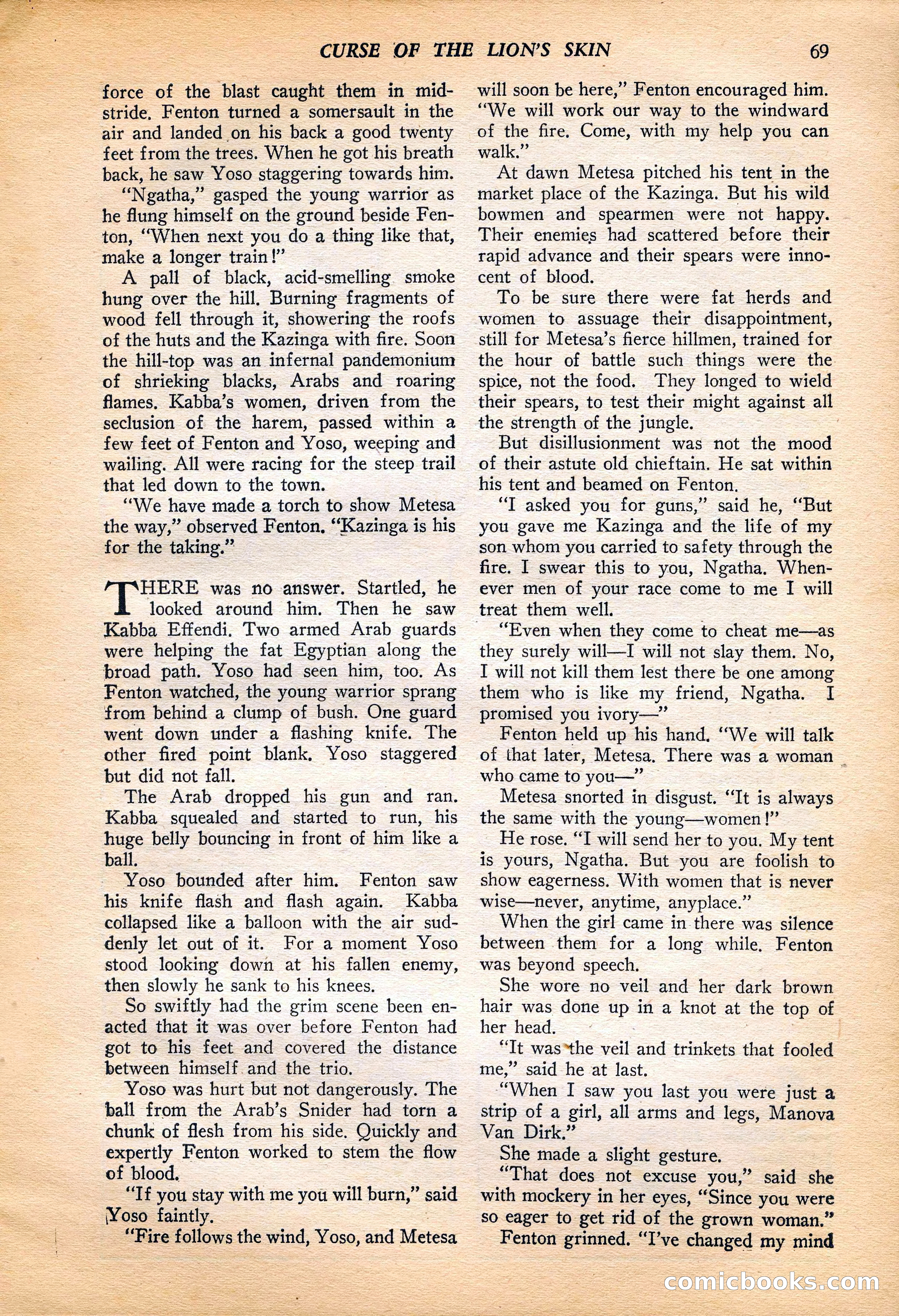 Jungle Stories, Vol. 4, No. 1 — page 71 of 132