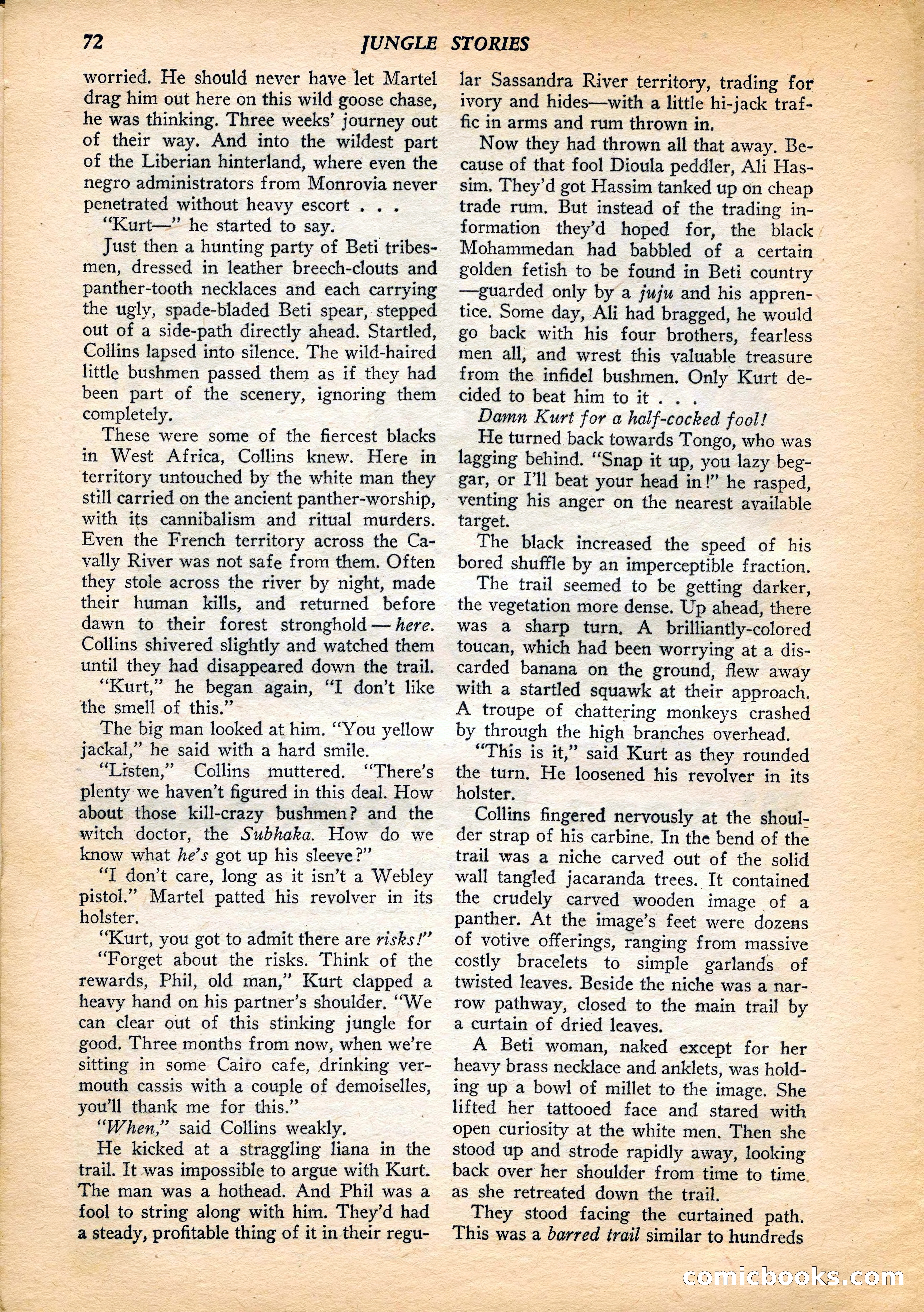 Jungle Stories, Vol. 4, No. 1 — page 74 of 132
