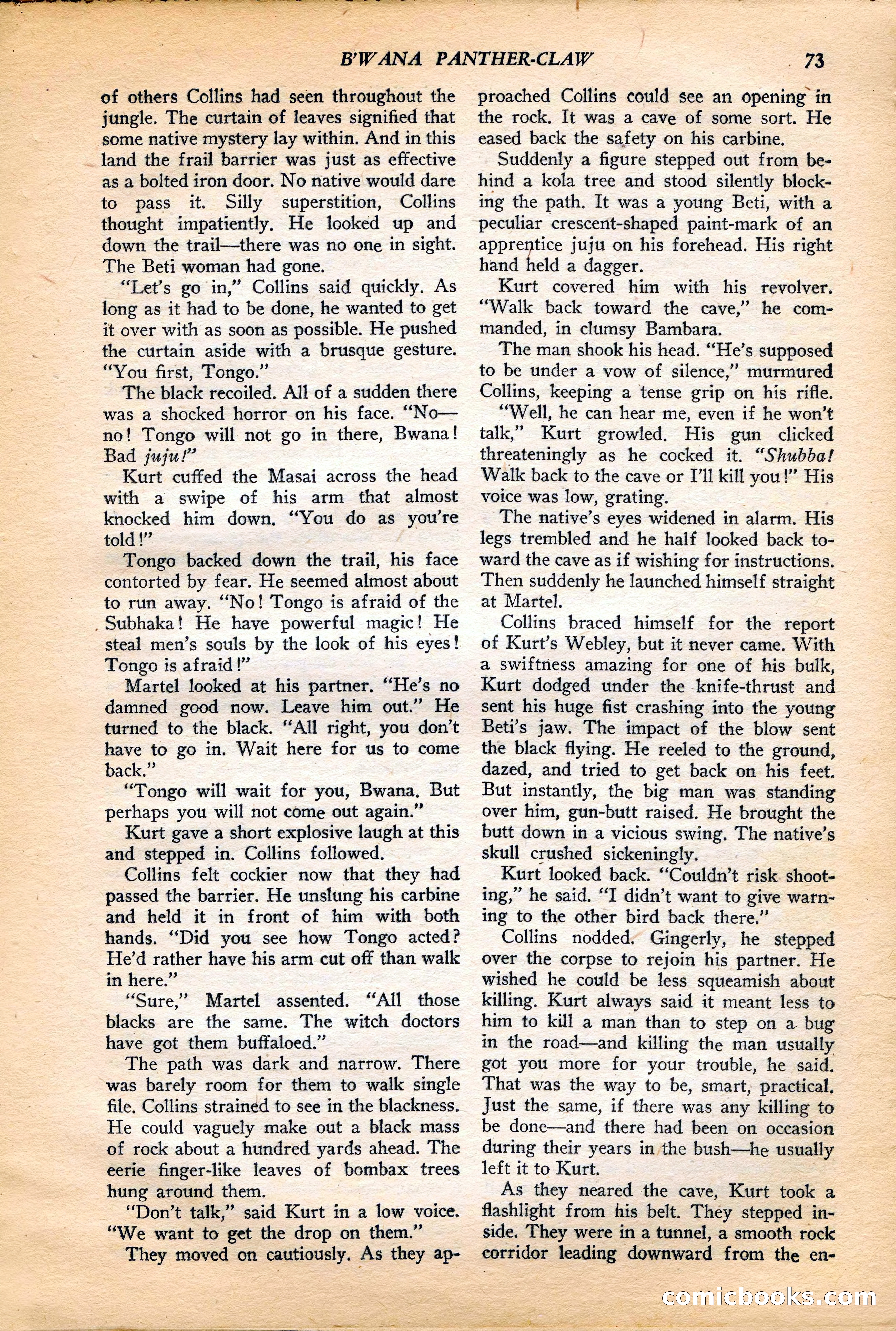 Jungle Stories, Vol. 4, No. 1 — page 75 of 132