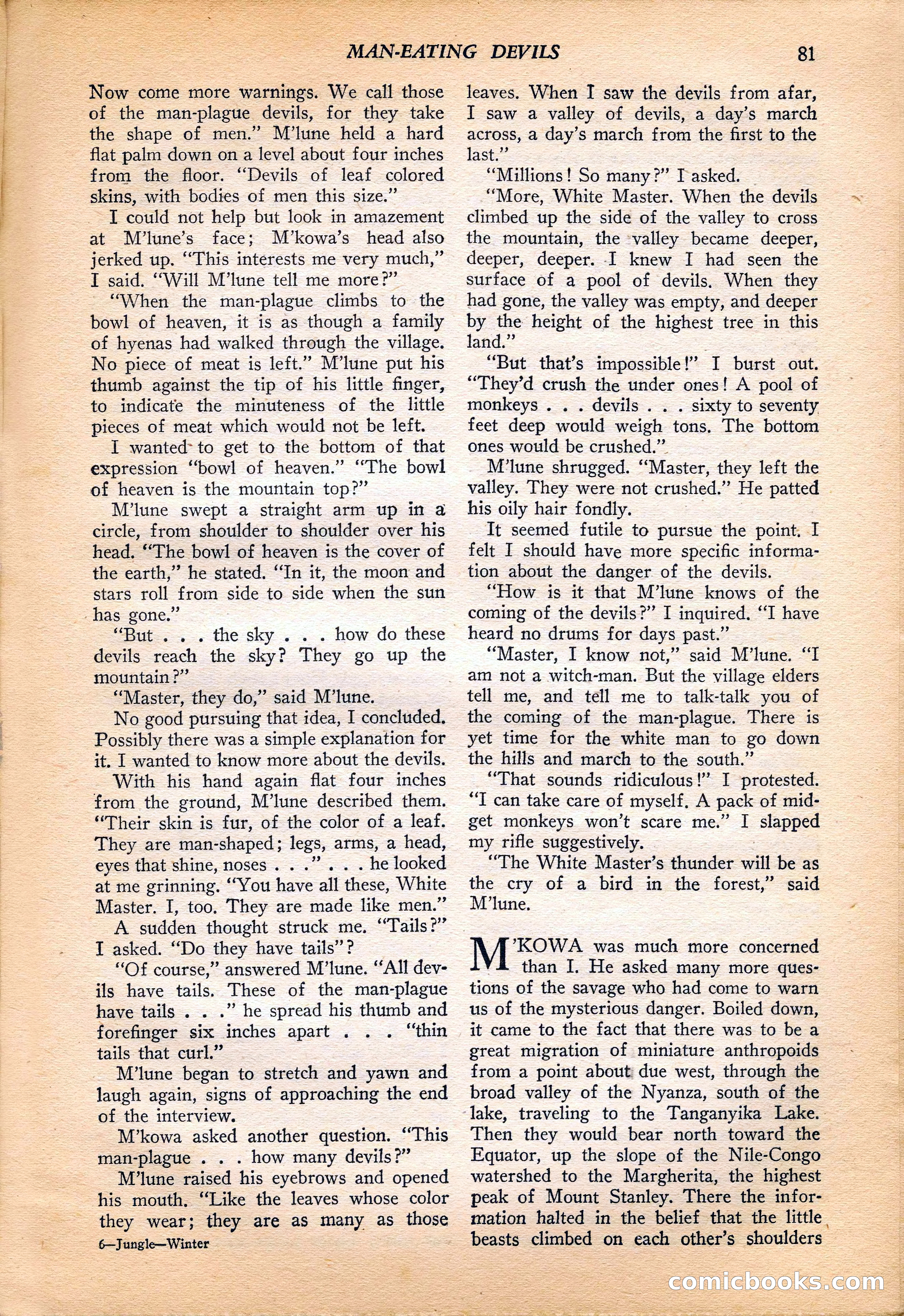 Jungle Stories, Vol. 4, No. 1 — page 83 of 132