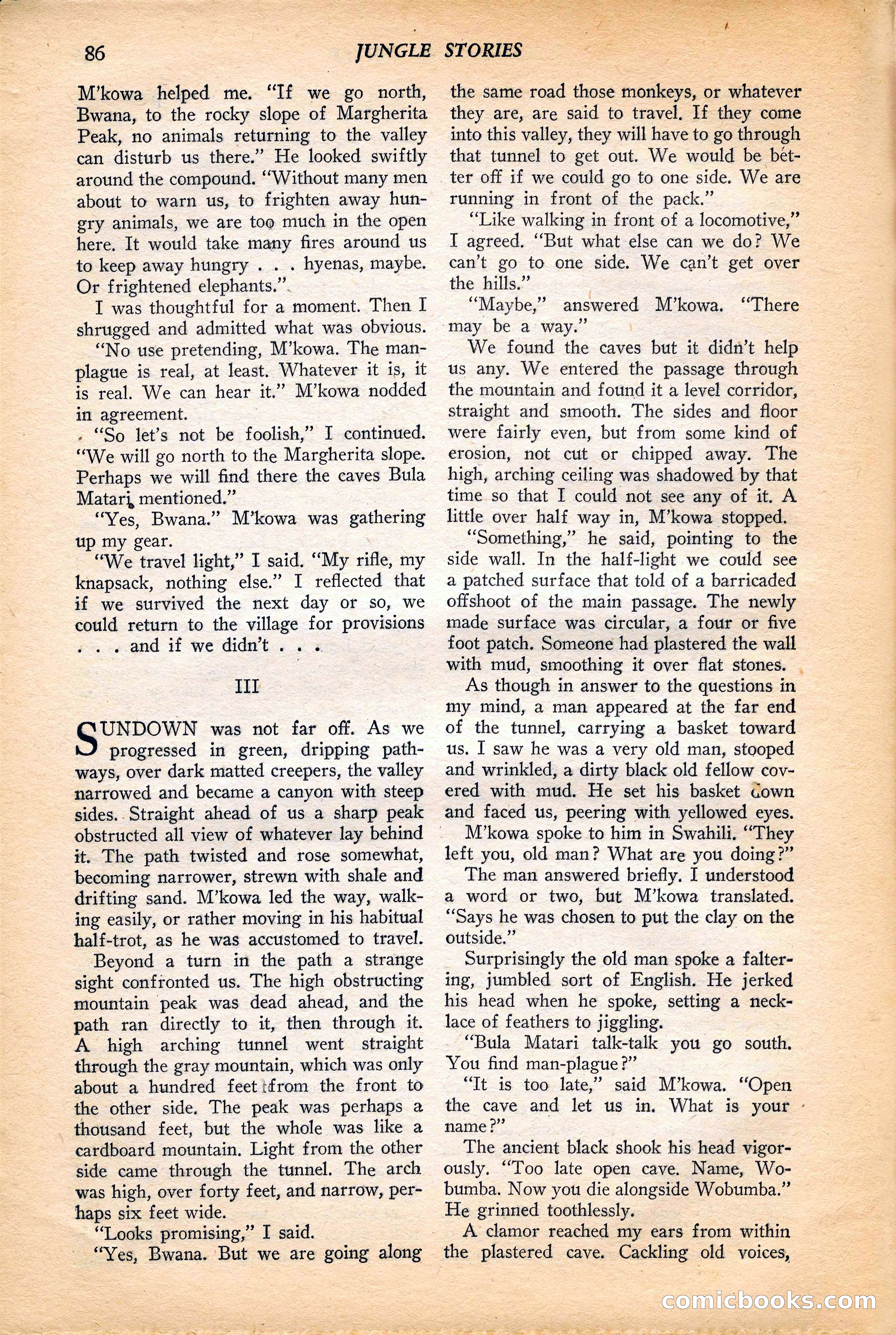 Jungle Stories, Vol. 4, No. 1 — page 88 of 132