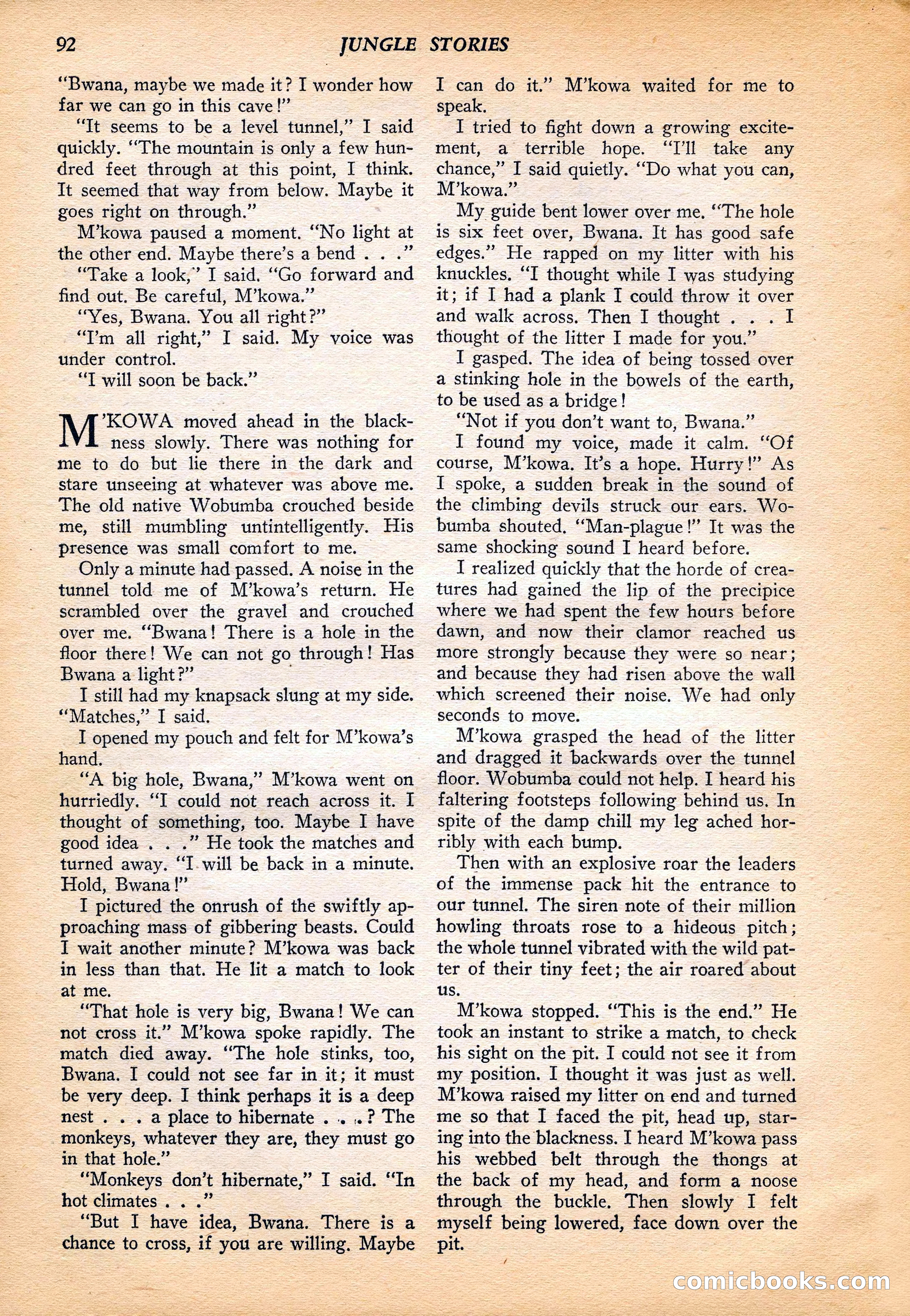 Jungle Stories, Vol. 4, No. 1 — page 94 of 132