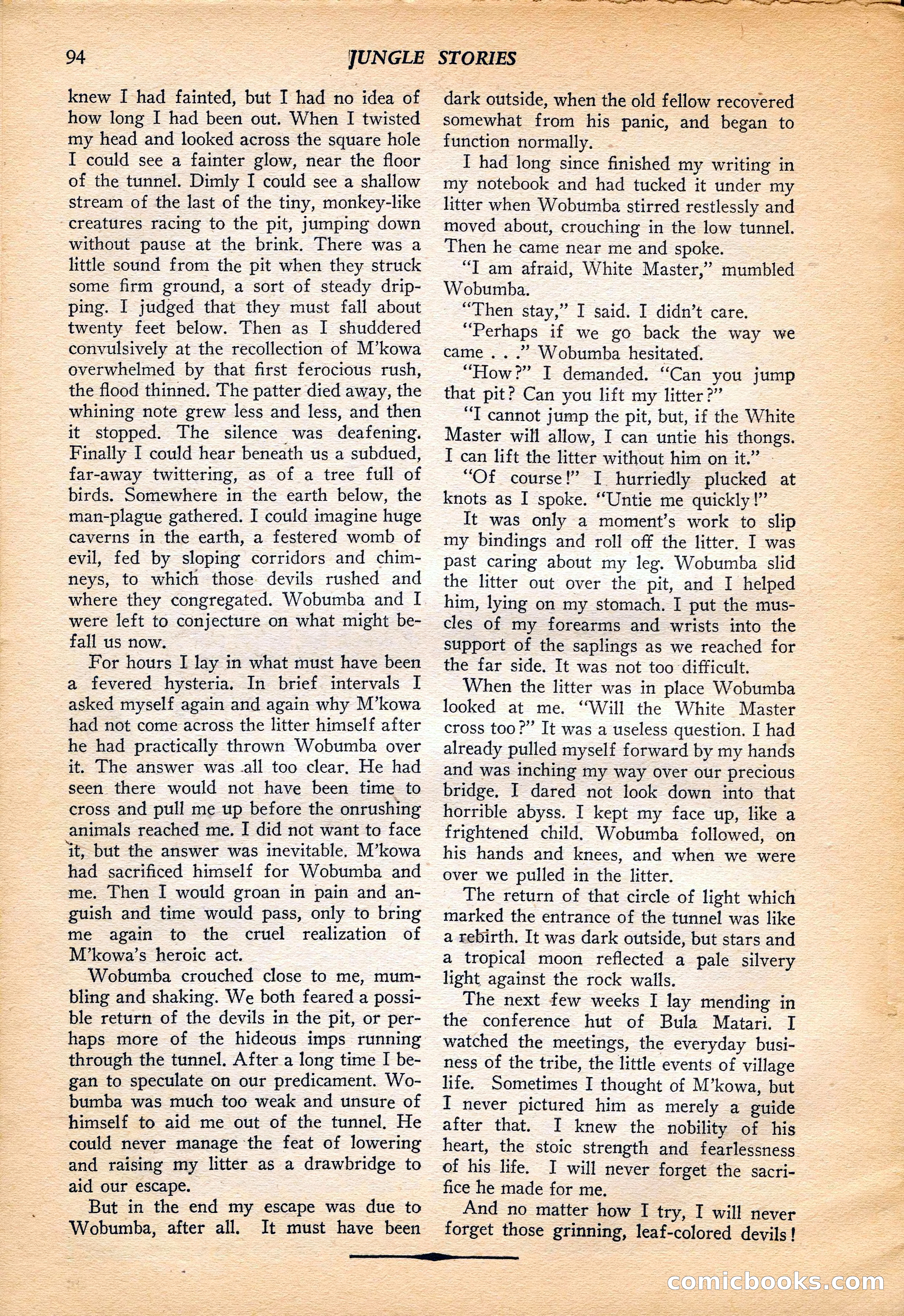 Jungle Stories, Vol. 4, No. 1 — page 96 of 132