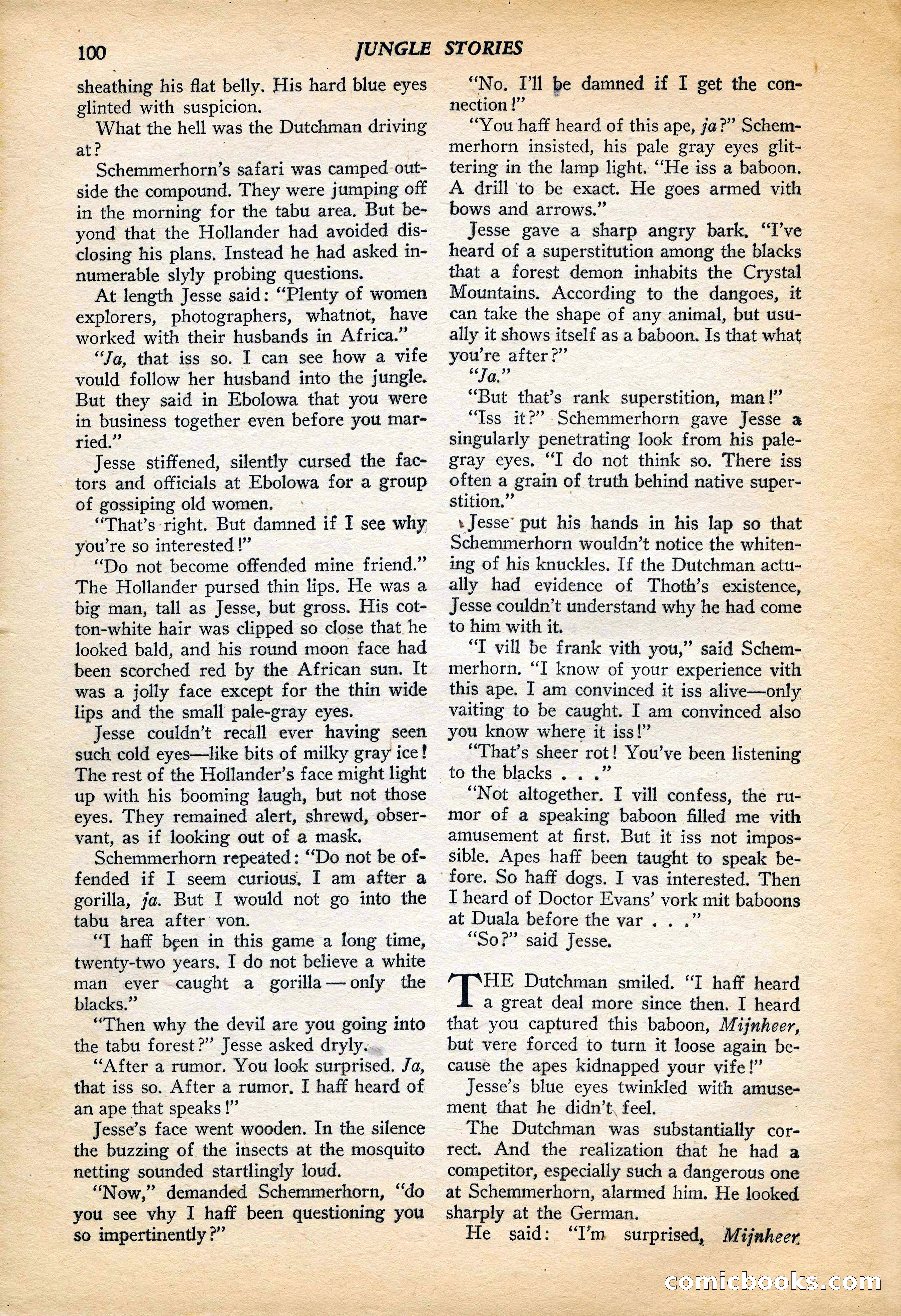 Jungle Stories, Vol. 4, No. 1 — page 102 of 132