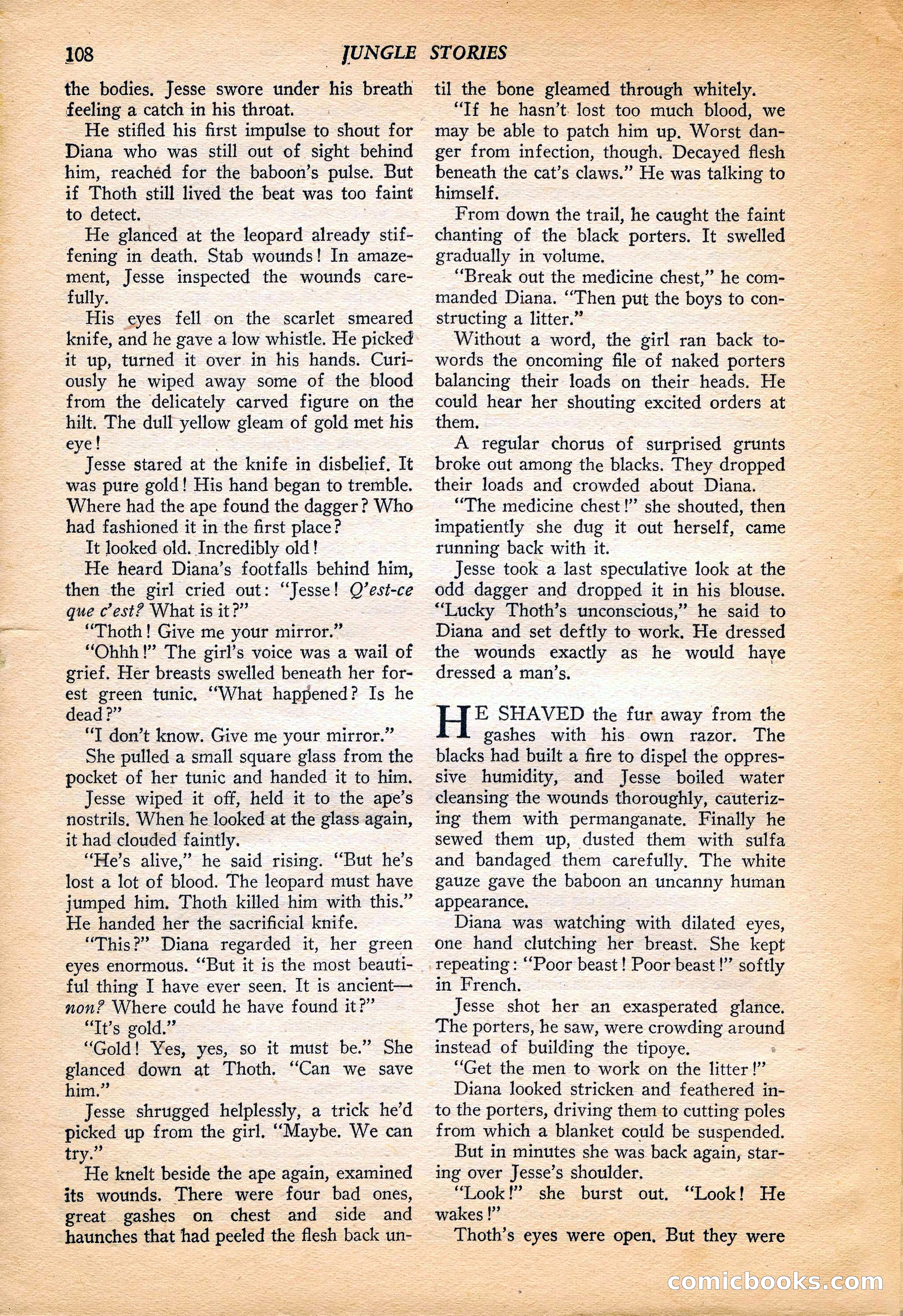 Jungle Stories, Vol. 4, No. 1 — page 110 of 132