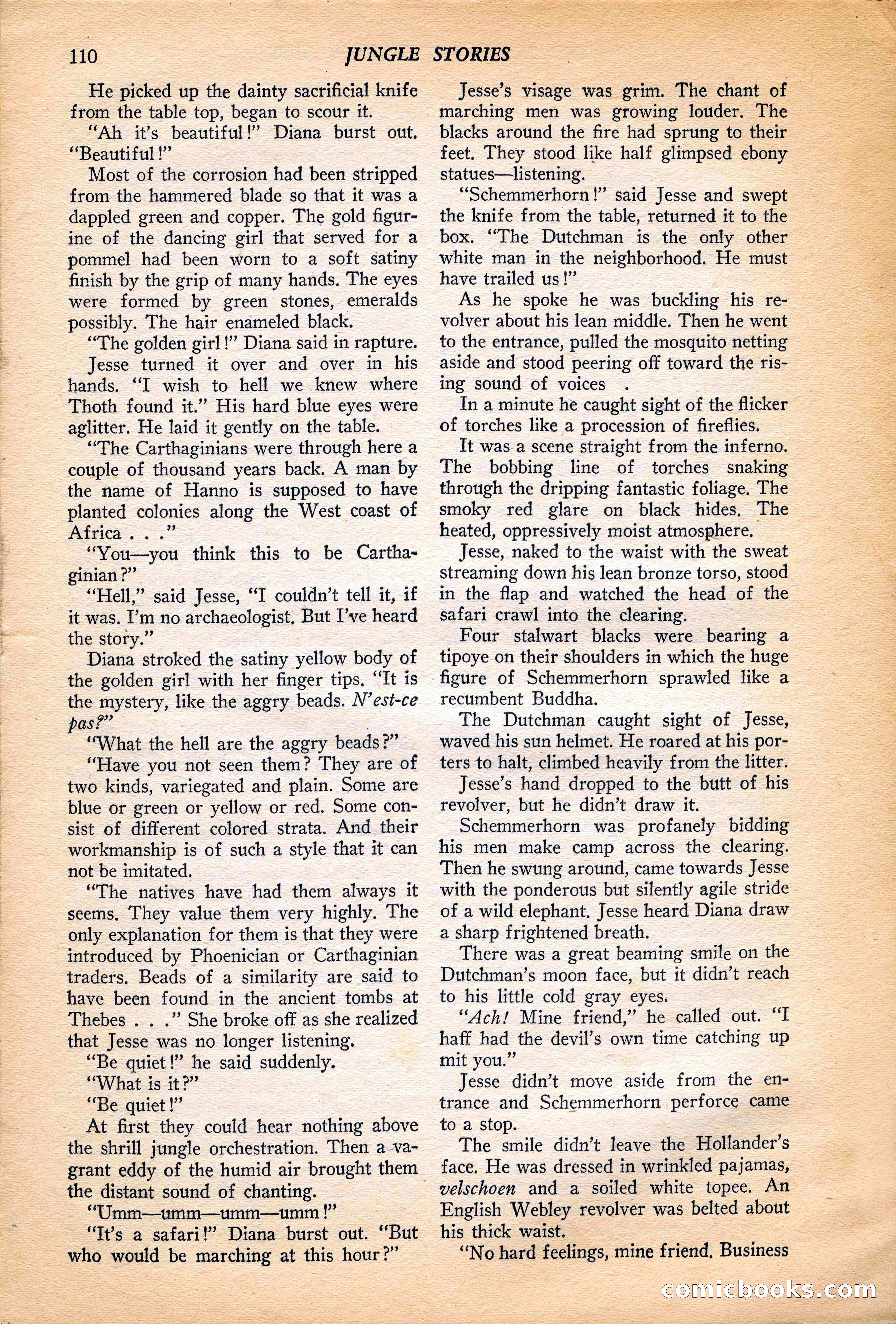 Jungle Stories, Vol. 4, No. 1 — page 112 of 132