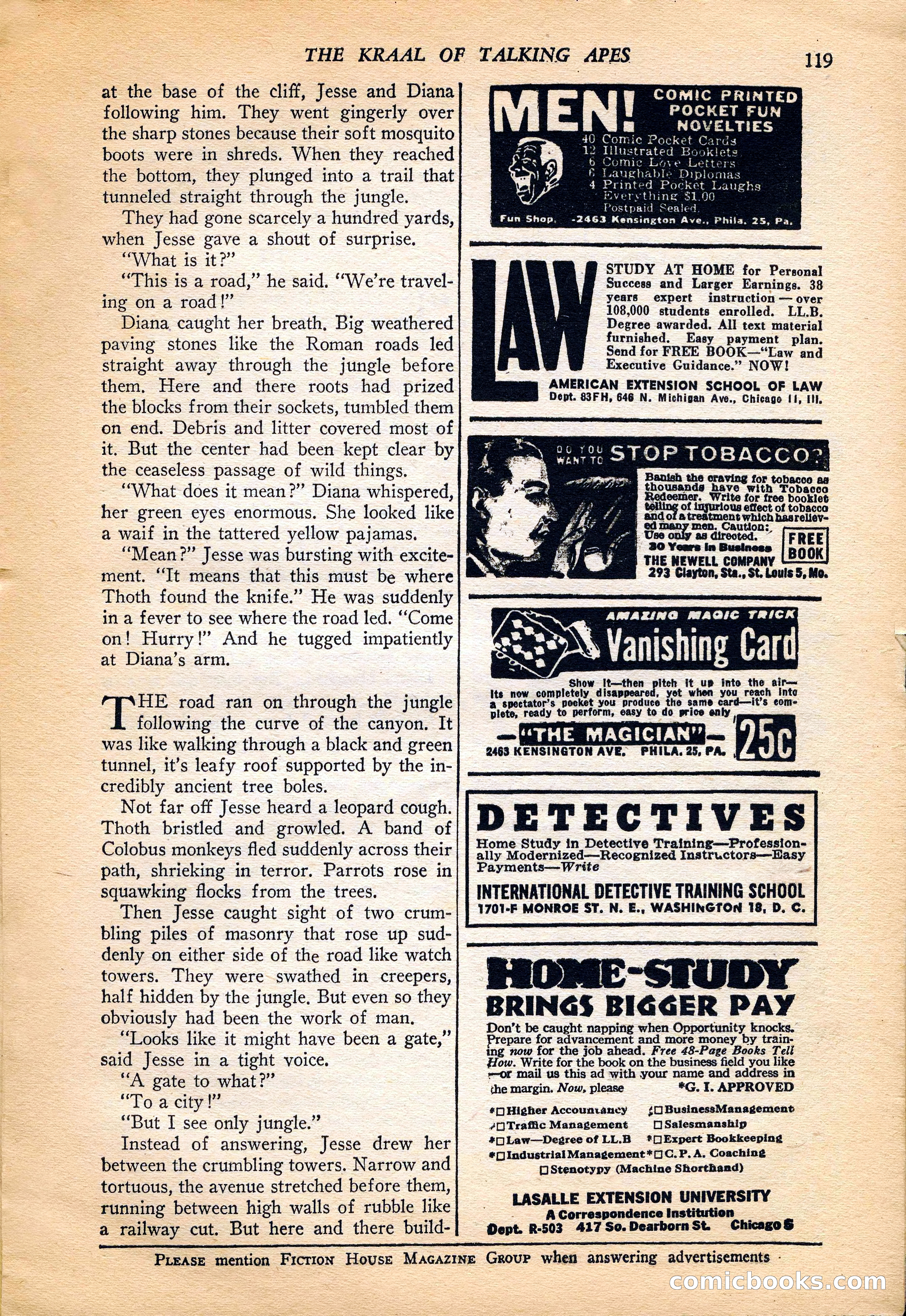 Jungle Stories, Vol. 4, No. 1 — page 121 of 132
