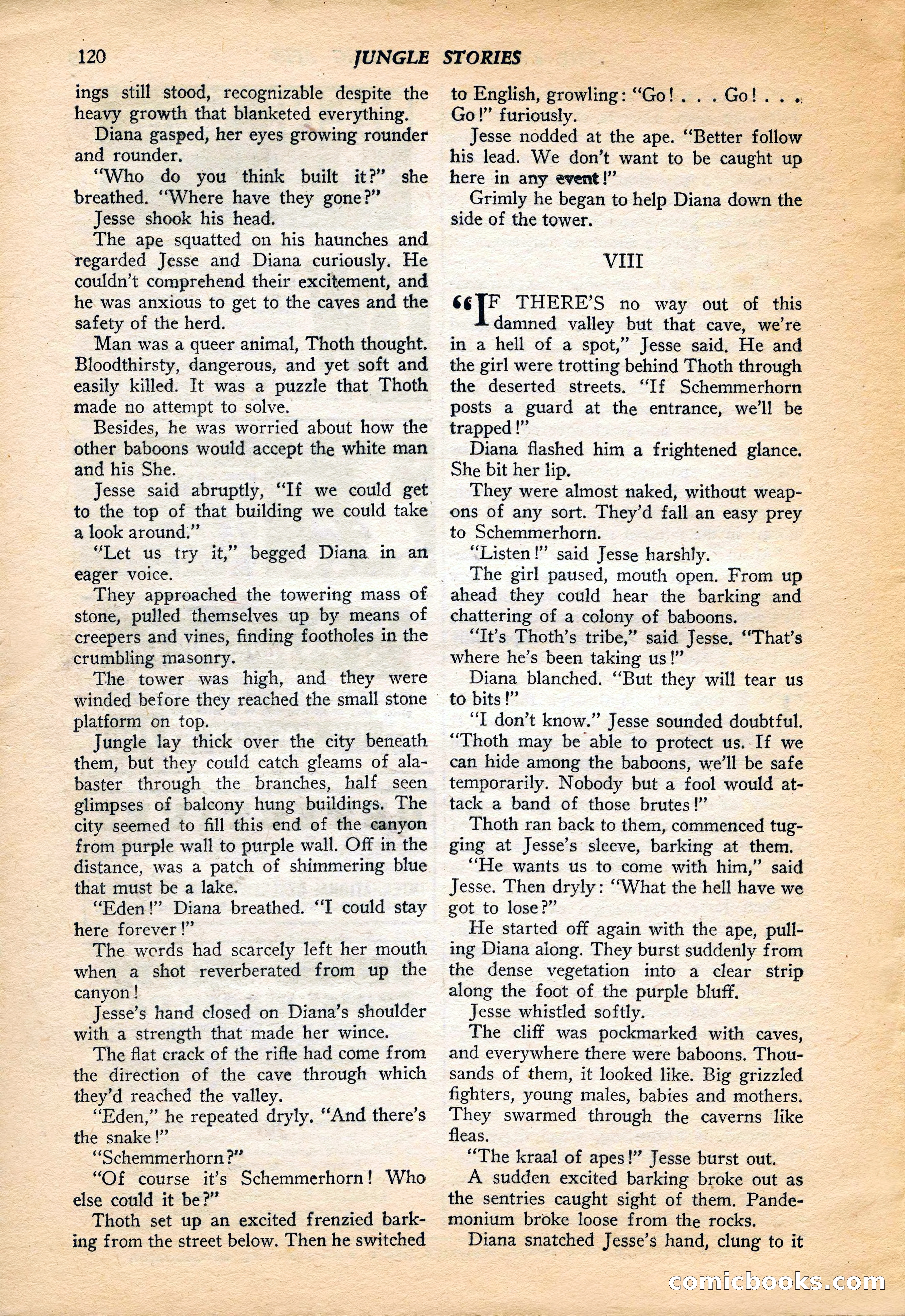 Jungle Stories, Vol. 4, No. 1 — page 122 of 132