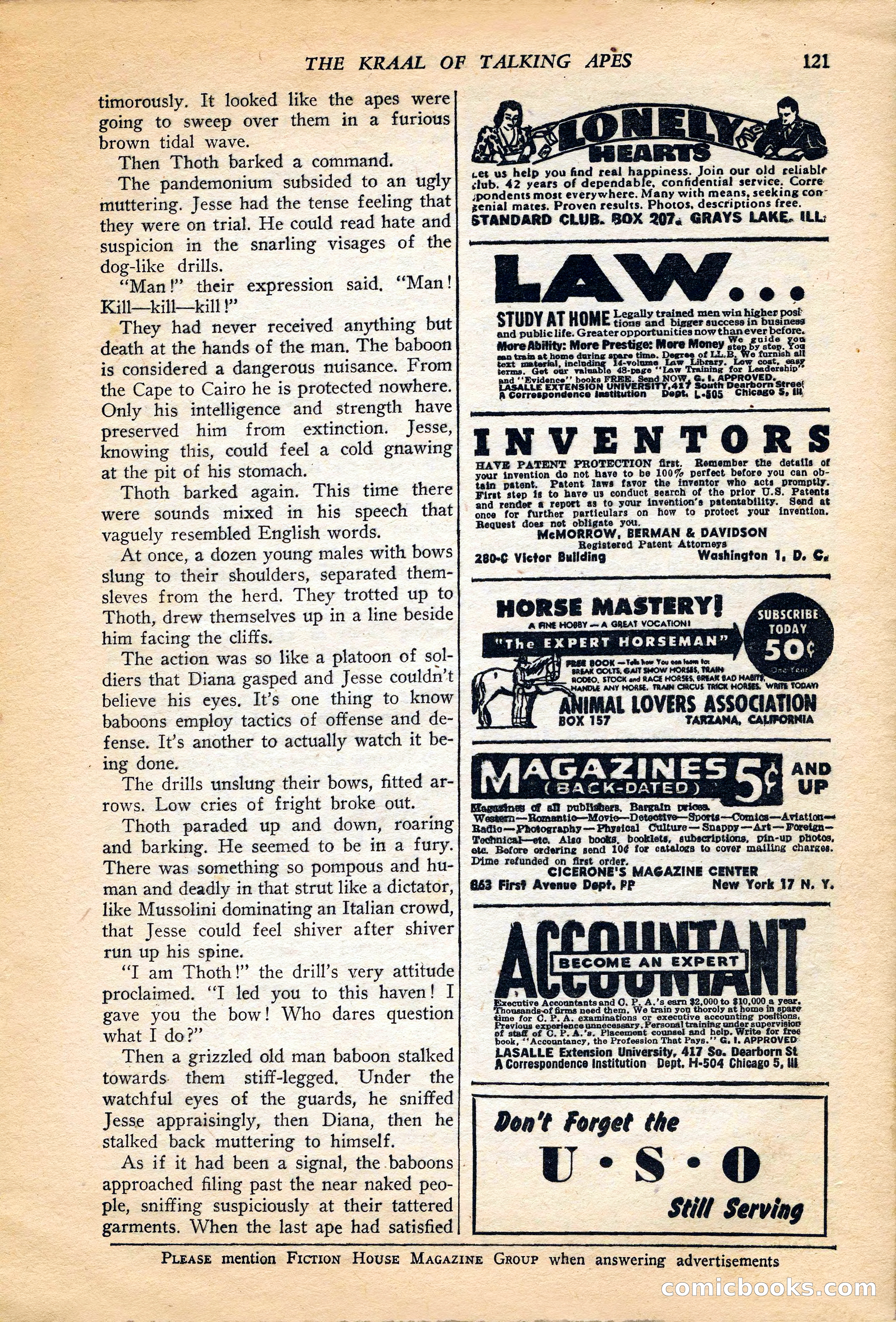 Jungle Stories, Vol. 4, No. 1 — page 123 of 132