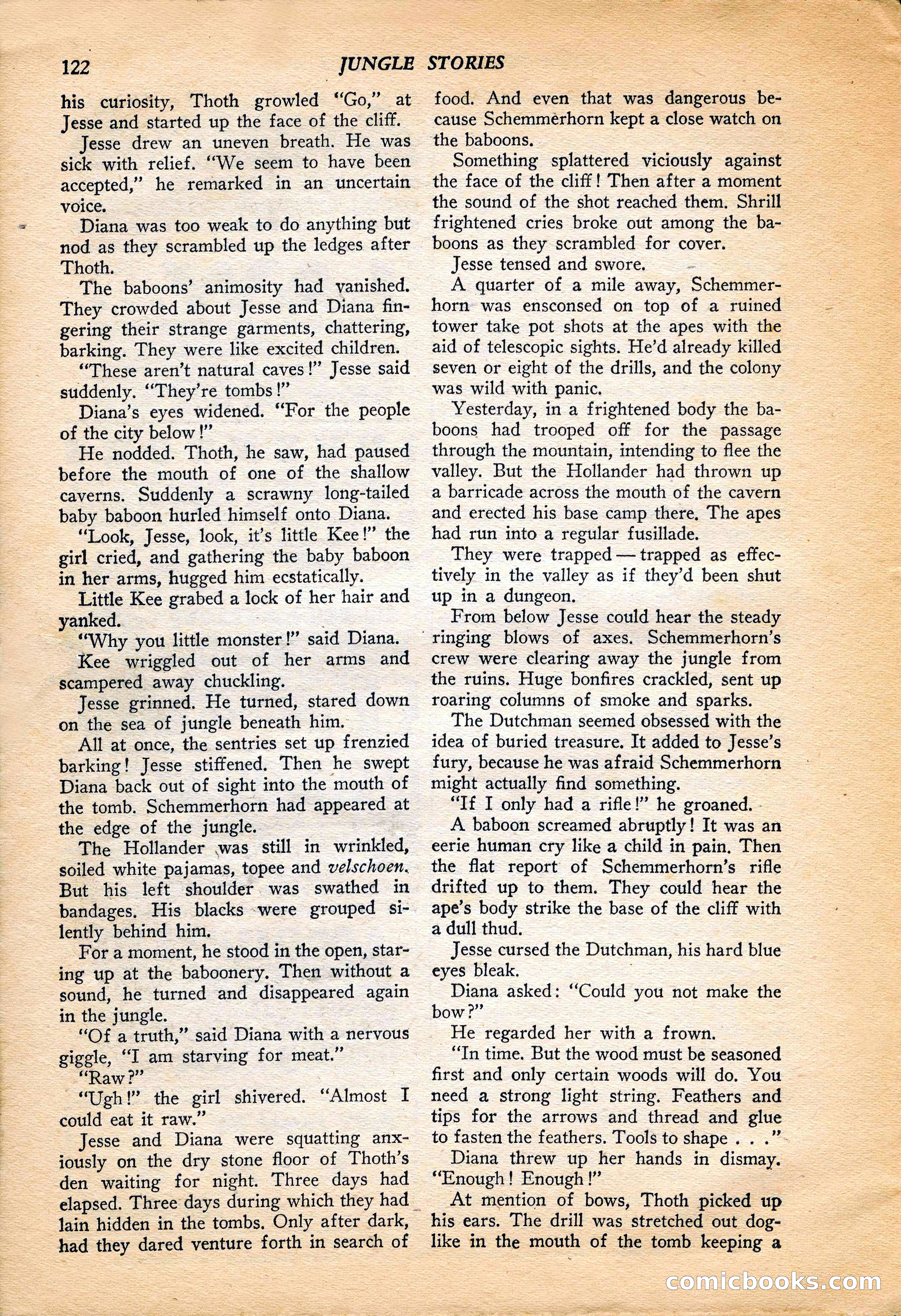 Jungle Stories, Vol. 4, No. 1 — page 124 of 132