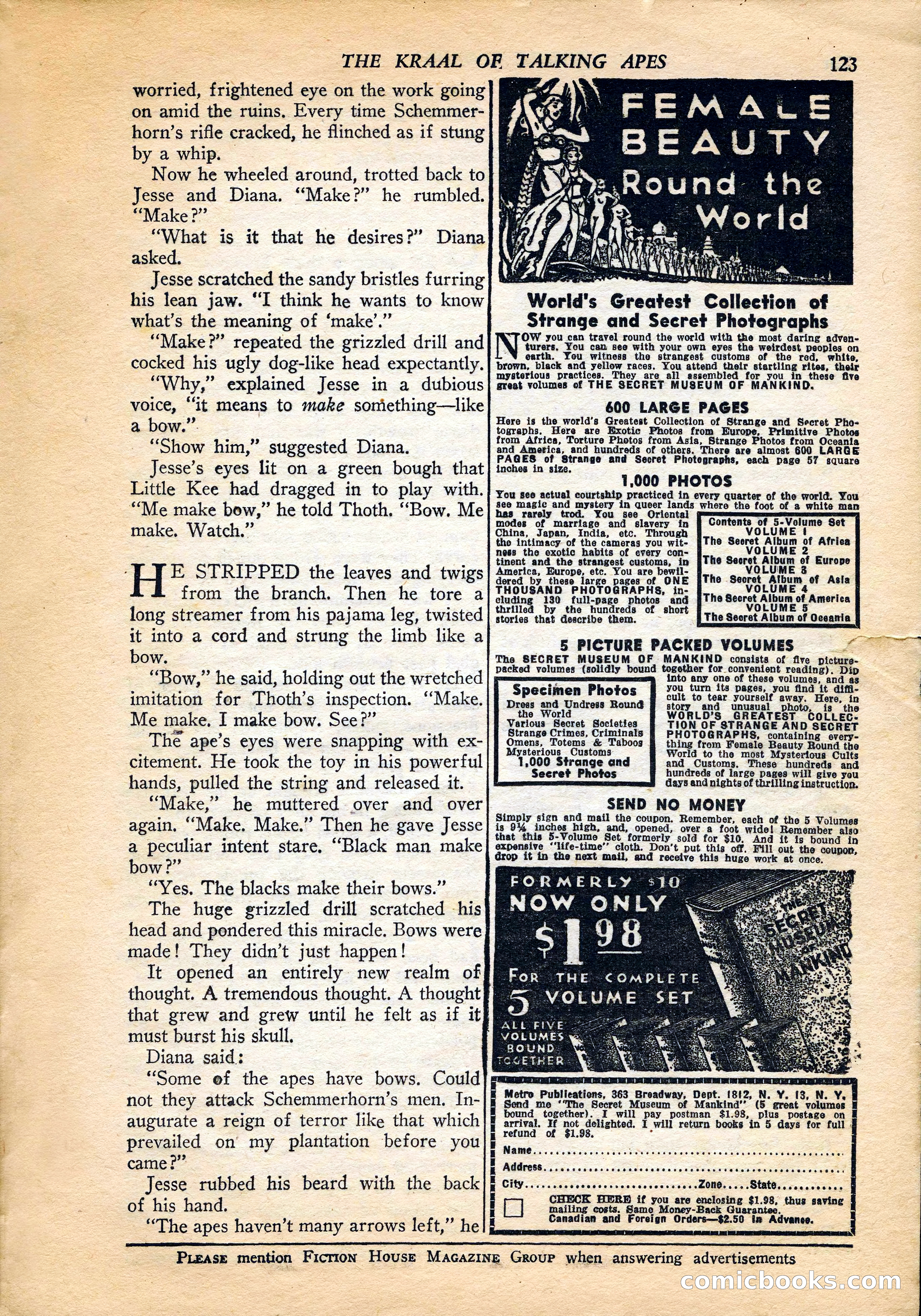Jungle Stories, Vol. 4, No. 1 — page 125 of 132