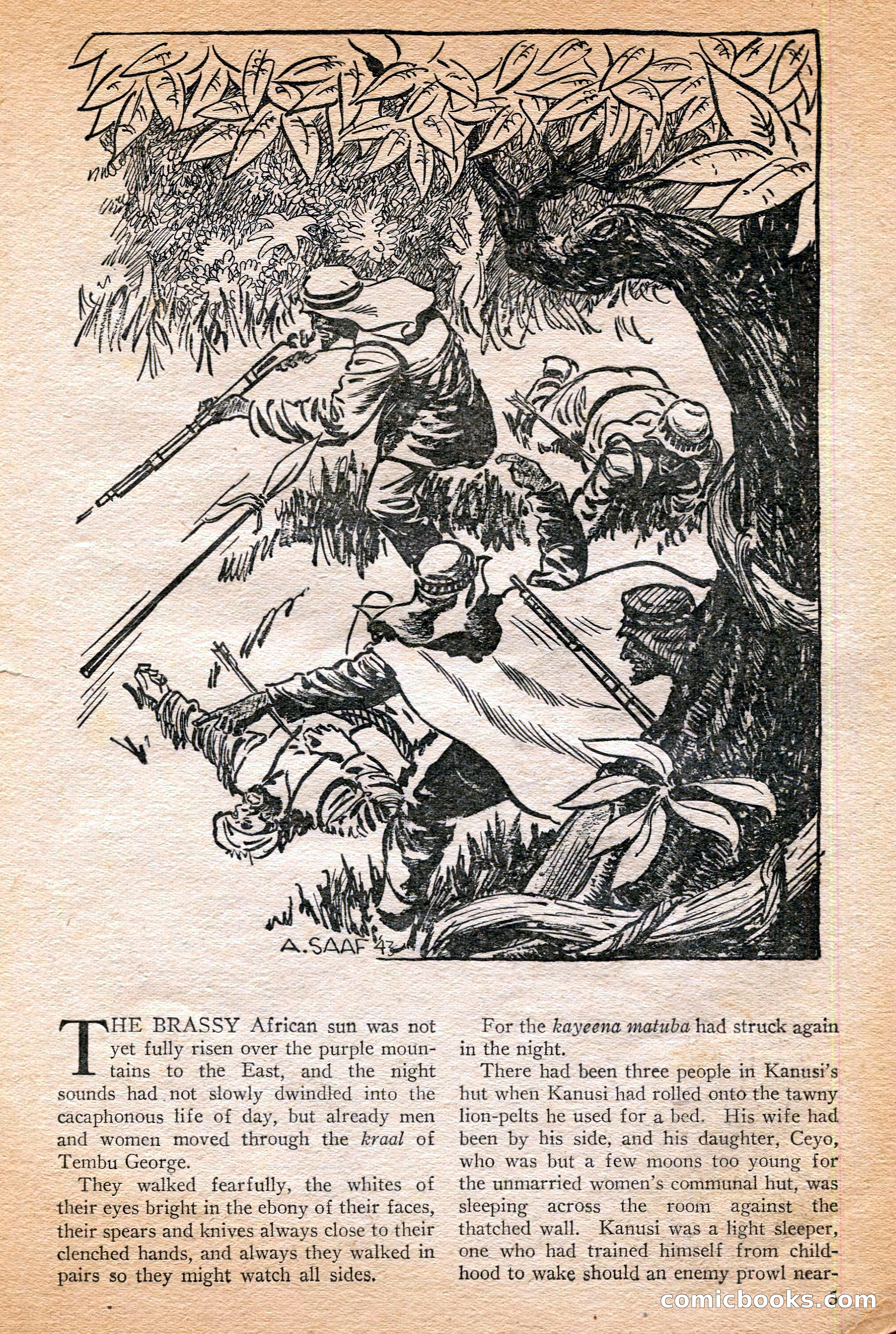 Jungle Stories, Winter 1952 — page 7 of 132