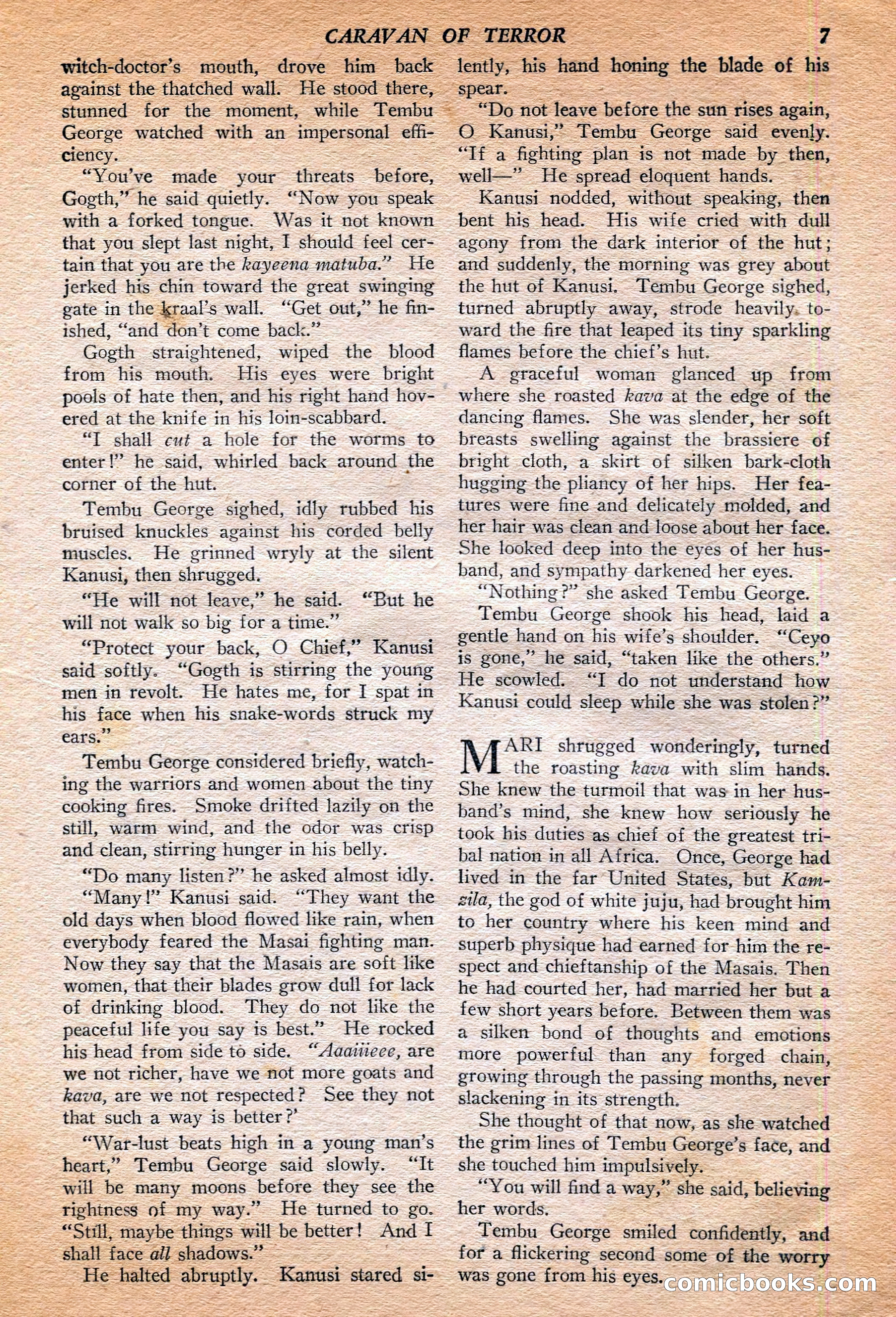 Jungle Stories, Winter 1952 — page 9 of 132