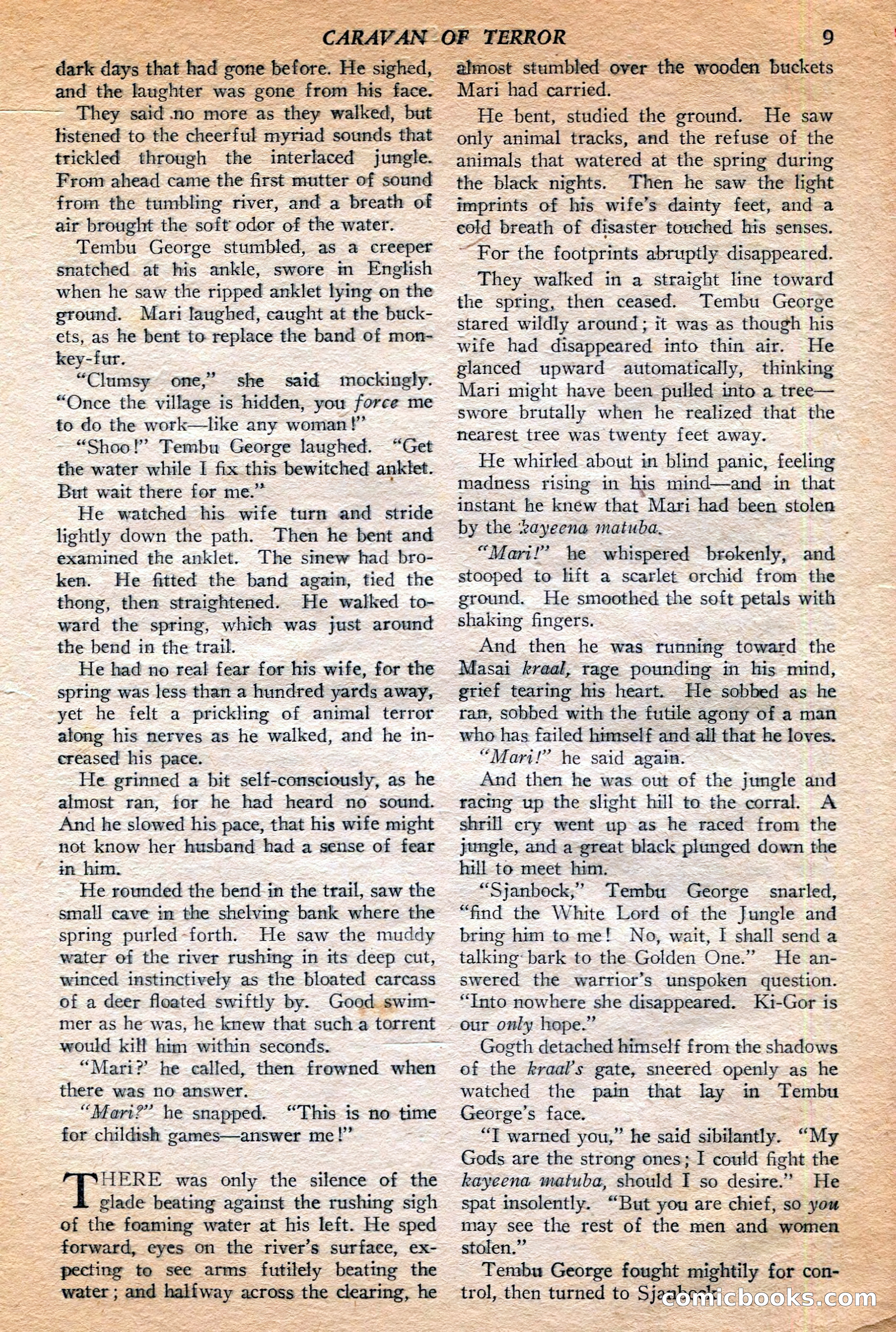Jungle Stories, Winter 1952 — page 11 of 132