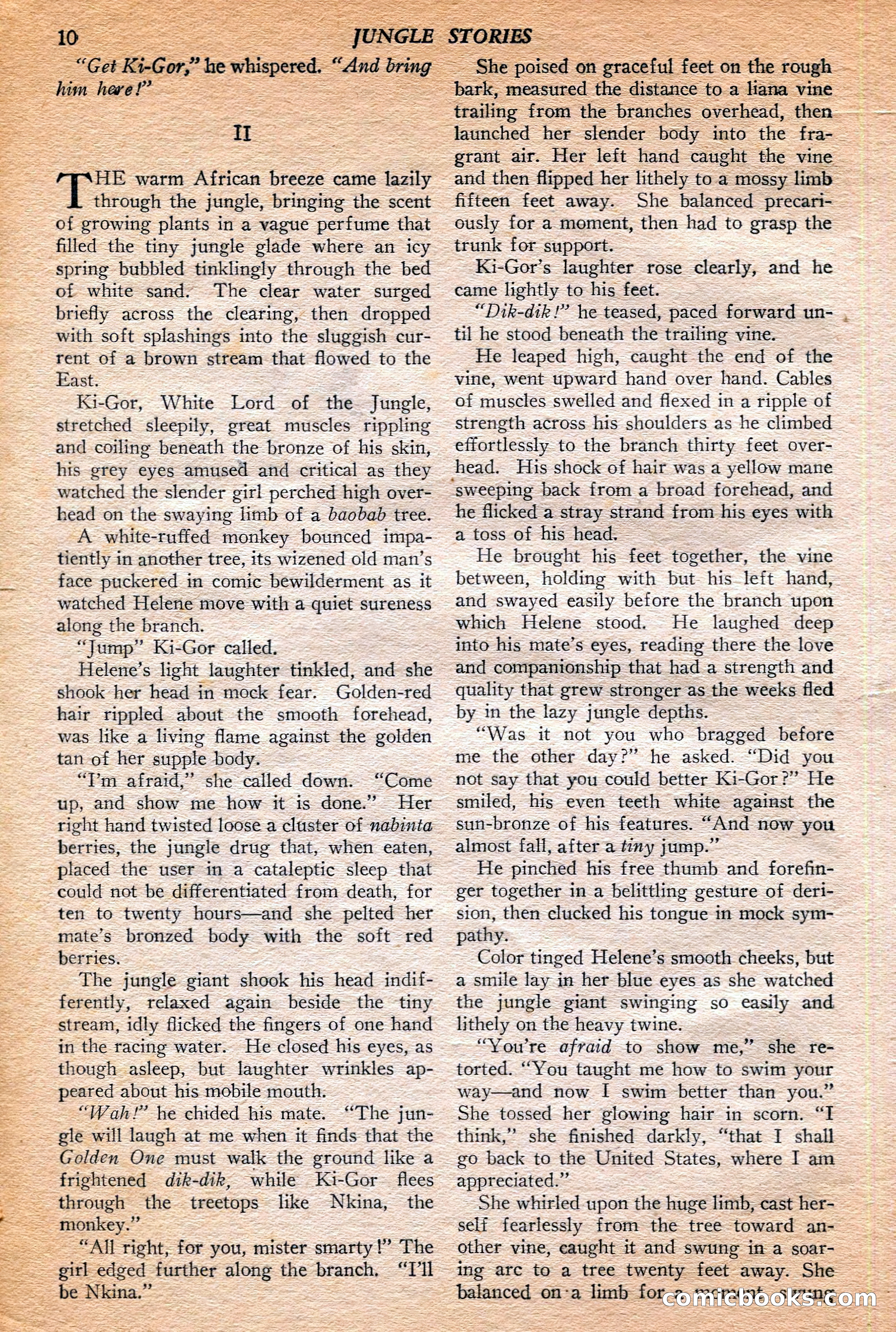 Jungle Stories, Winter 1952 — page 12 of 132