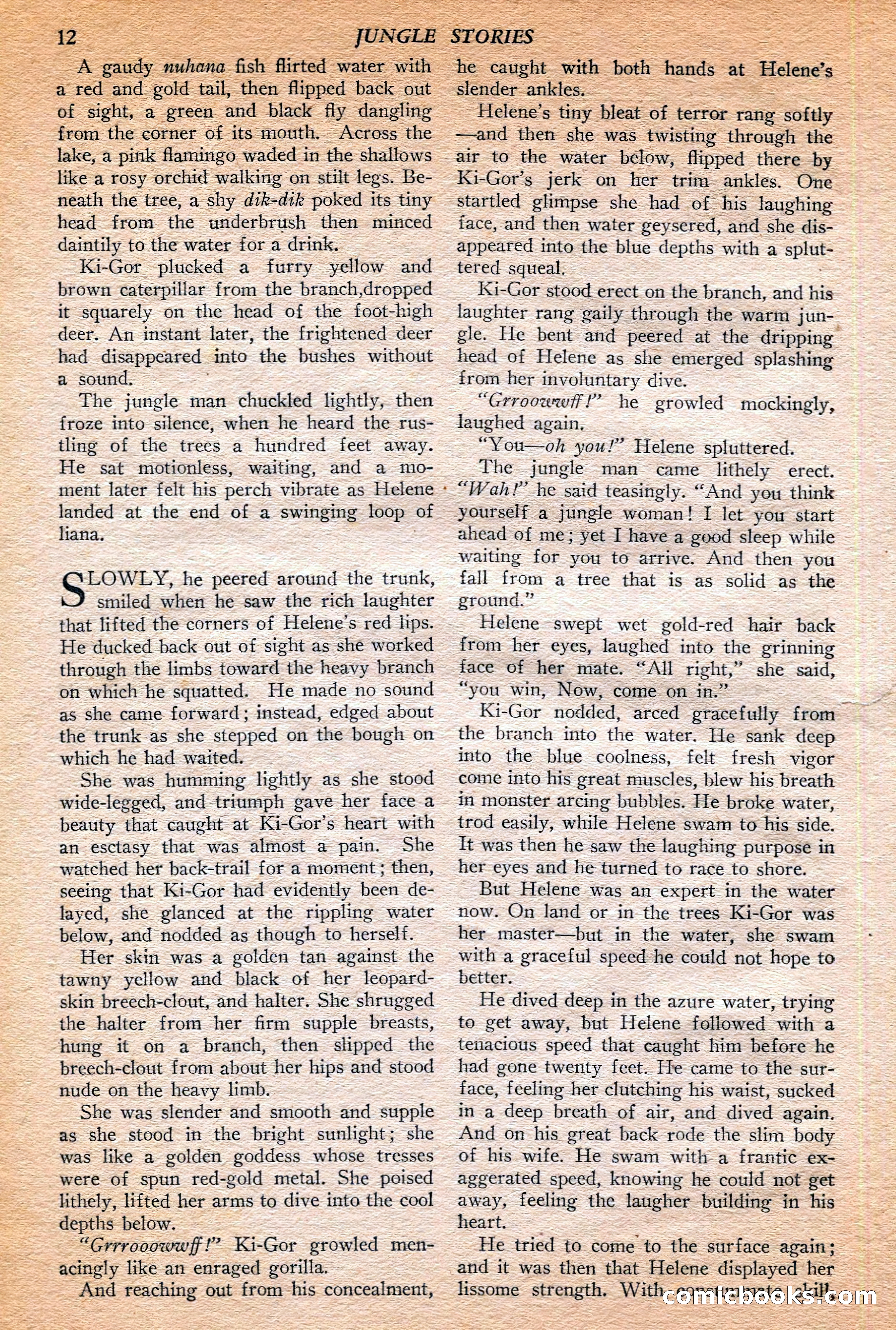 Jungle Stories, Winter 1952 — page 14 of 132