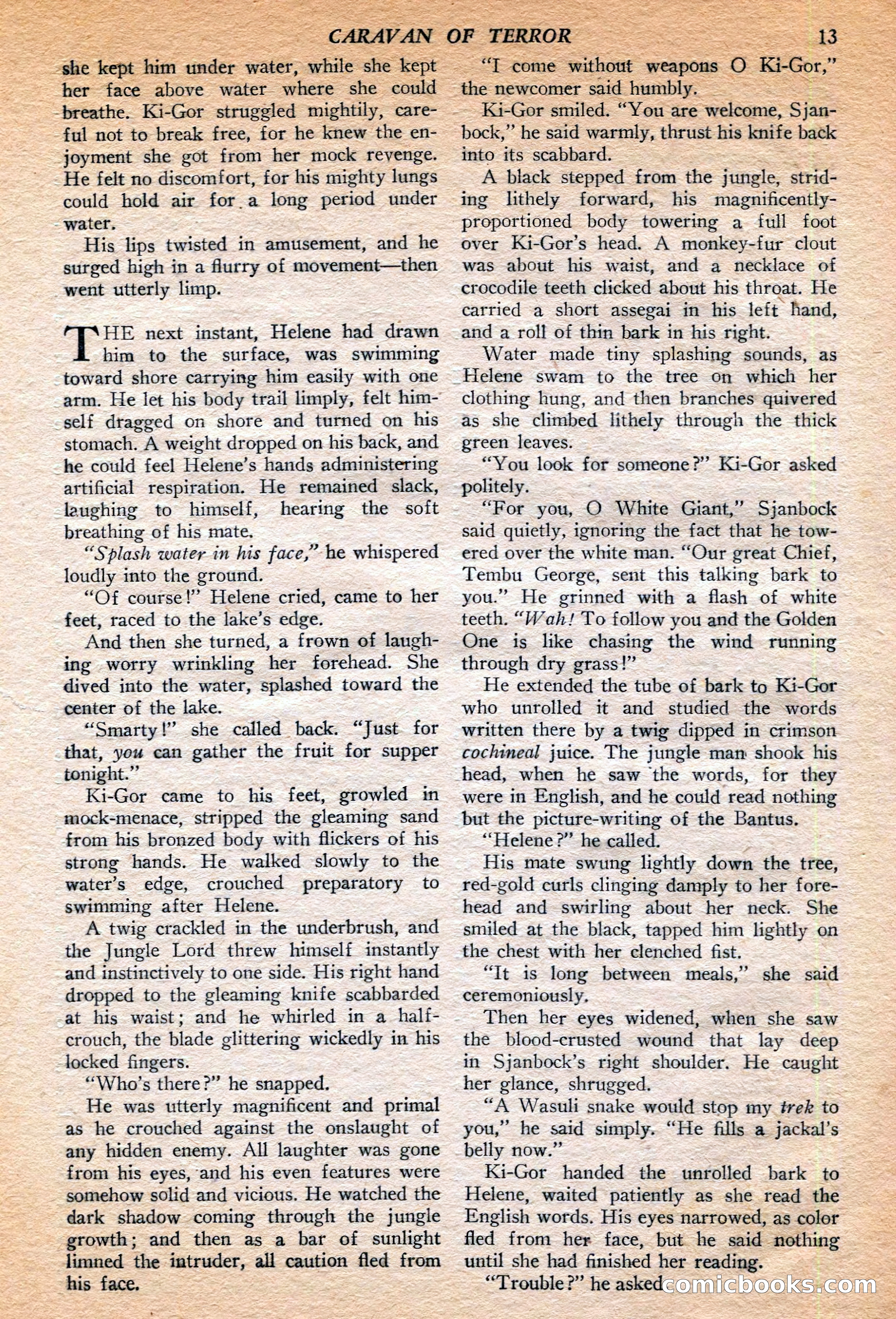 Jungle Stories, Winter 1952 — page 15 of 132