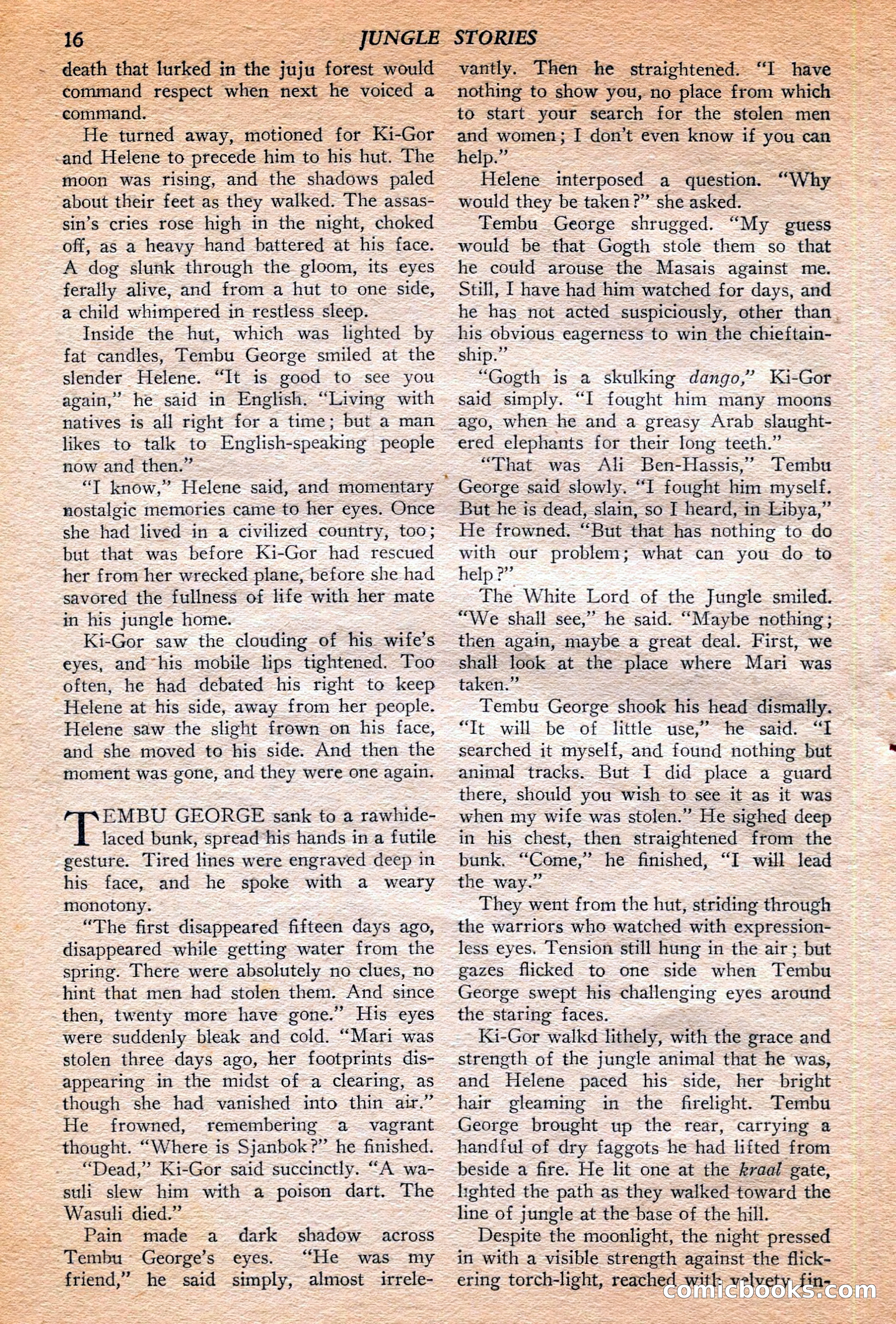 Jungle Stories, Winter 1952 — page 18 of 132