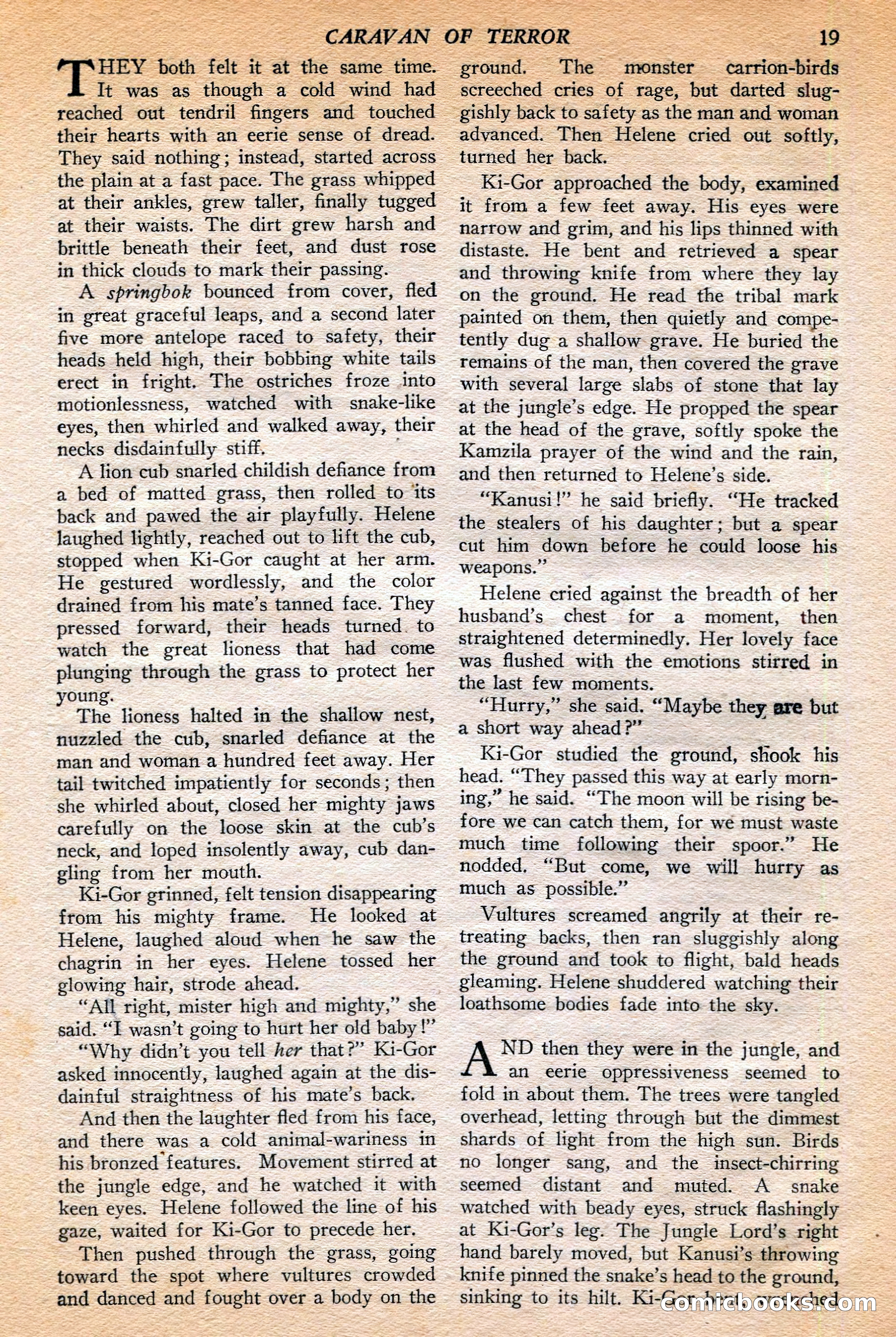 Jungle Stories, Winter 1952 — page 21 of 132