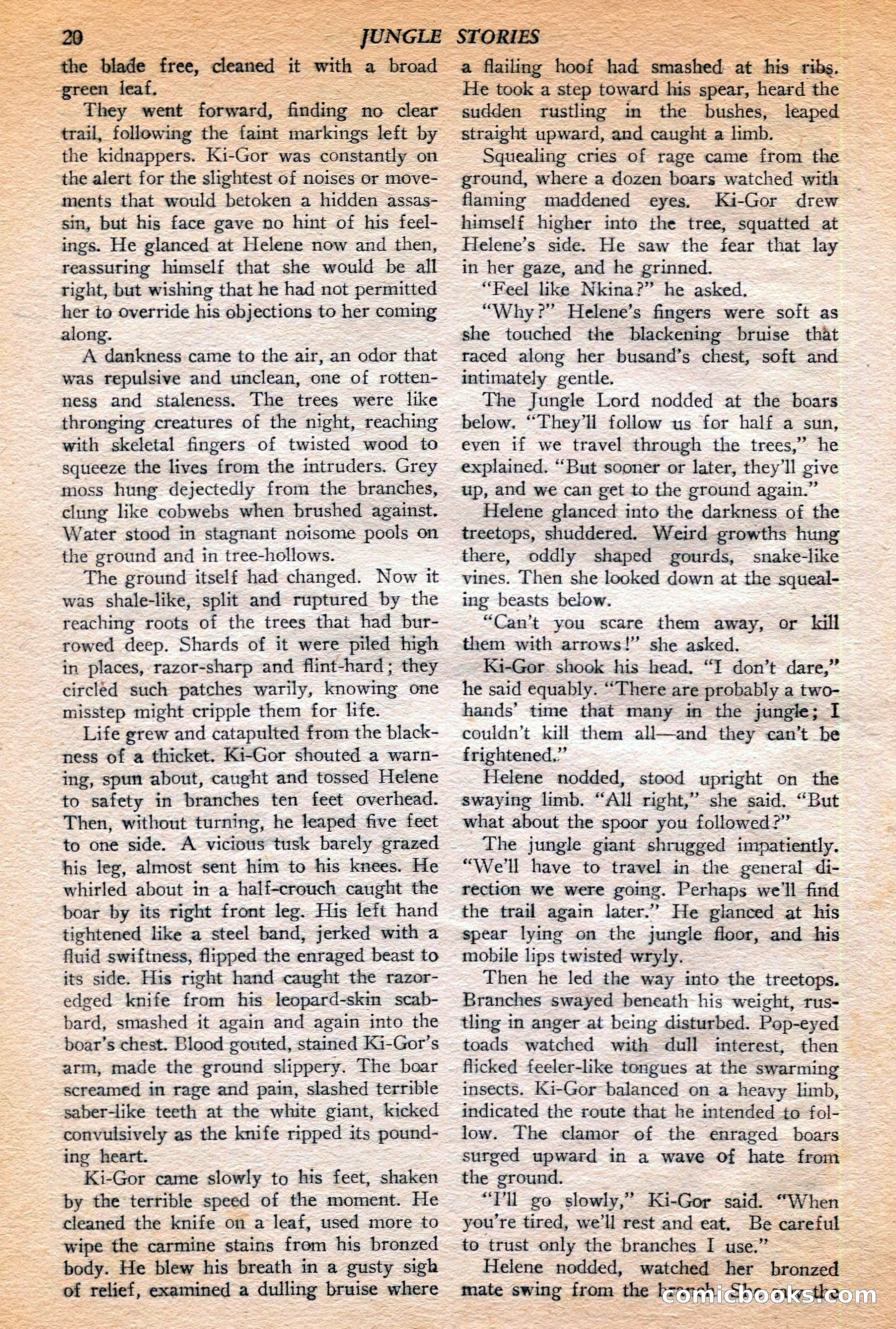 Jungle Stories, Winter 1952 — page 22 of 132