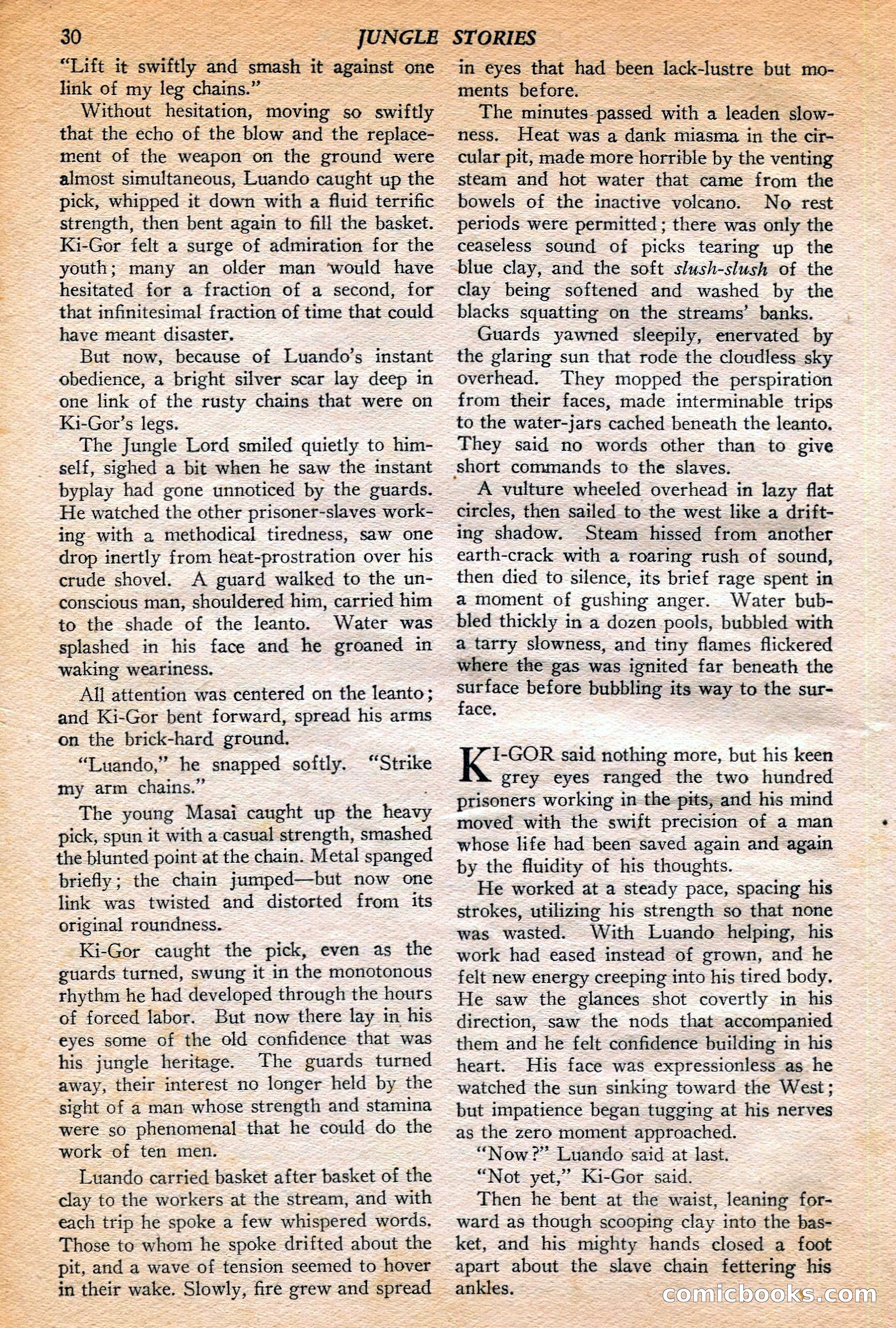 Jungle Stories, Winter 1952 — page 32 of 132