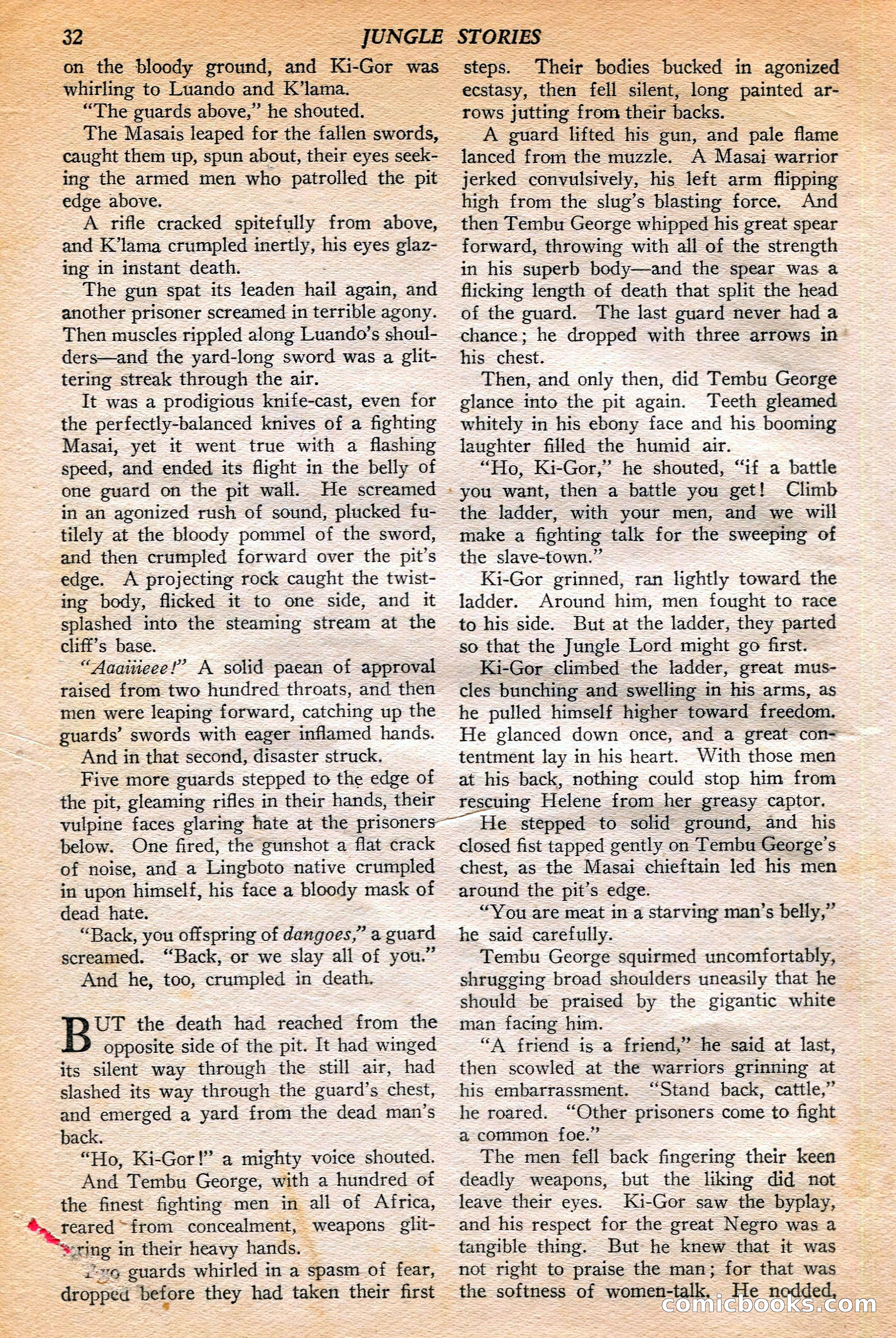 Jungle Stories, Winter 1952 — page 34 of 132