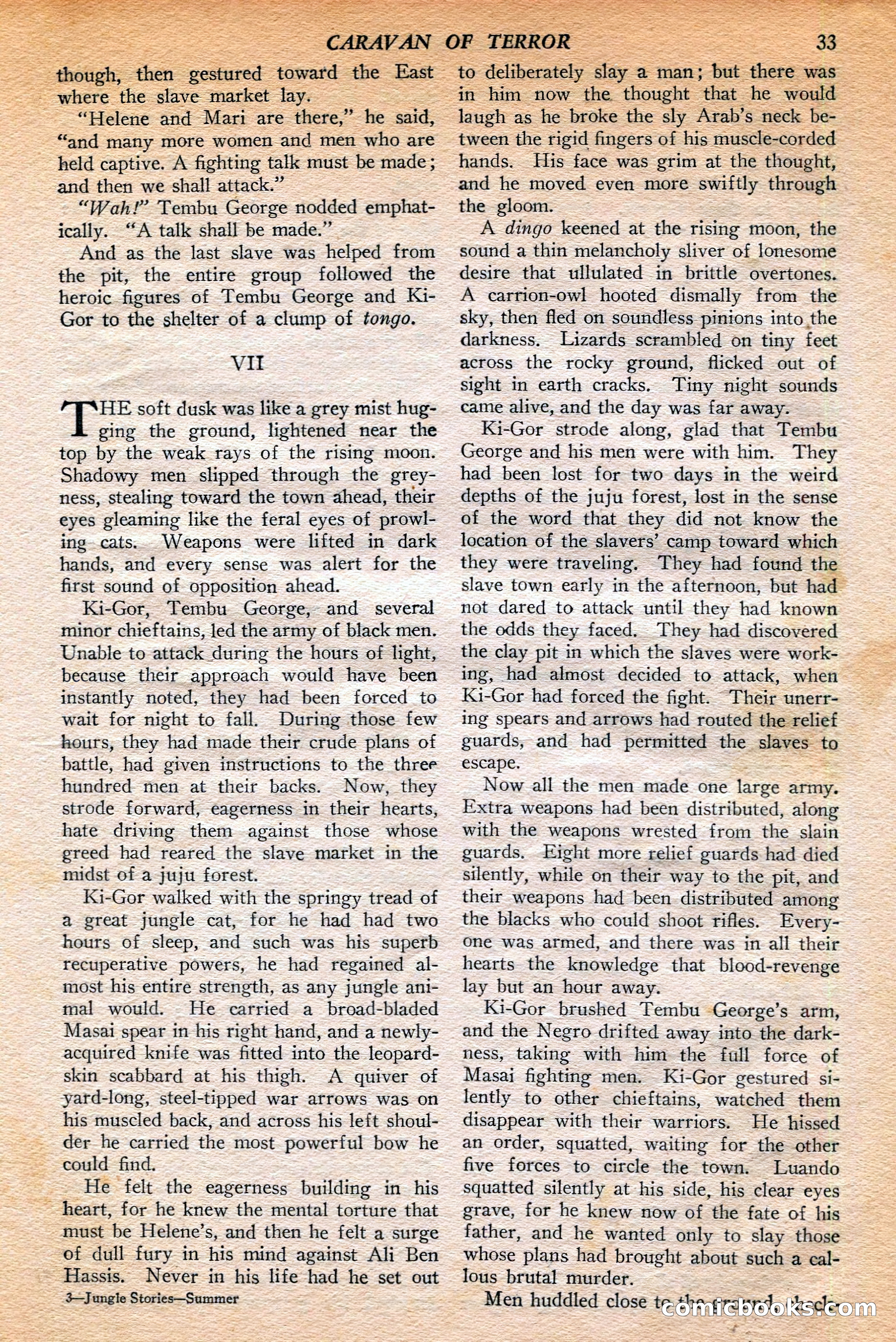 Jungle Stories, Winter 1952 — page 35 of 132