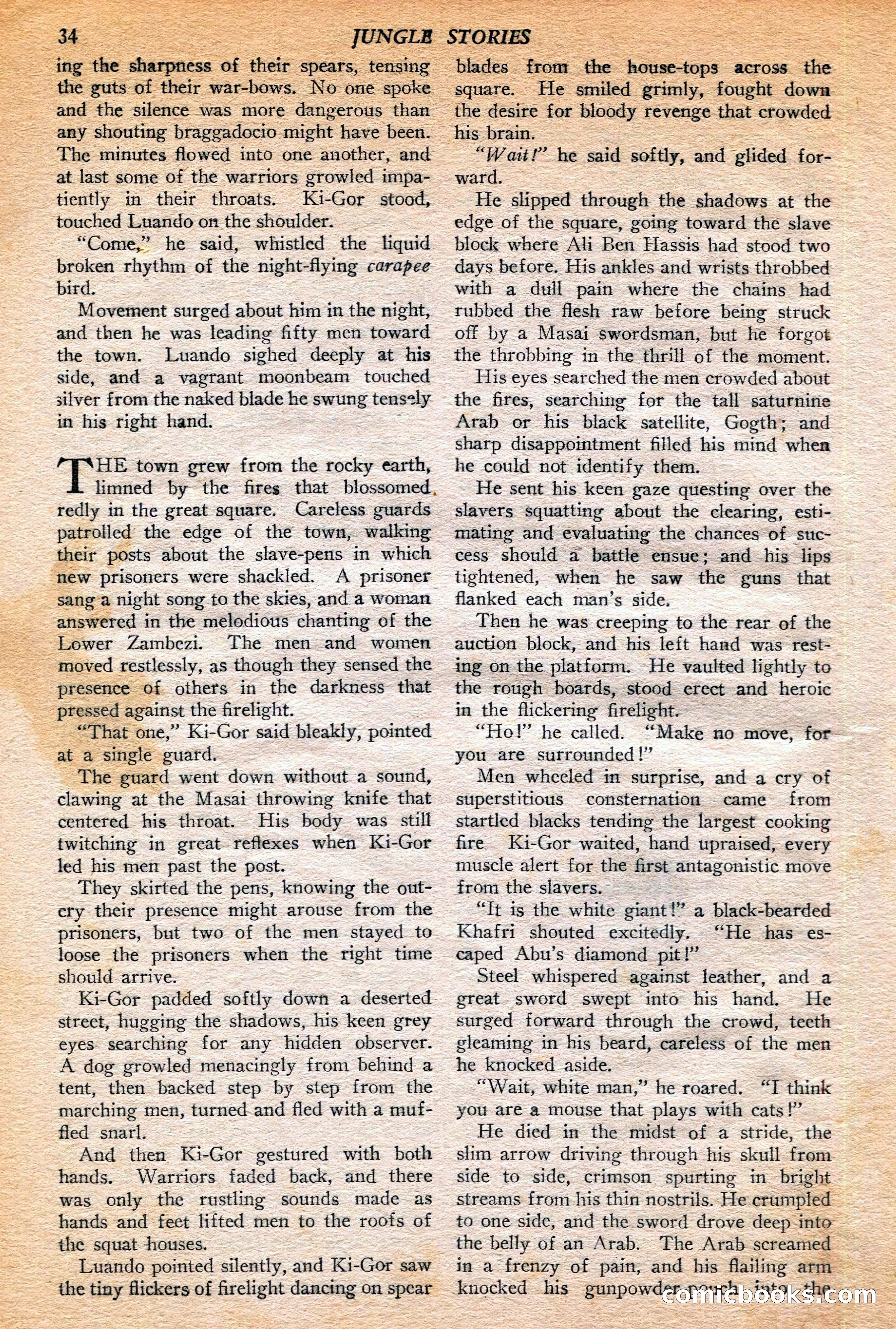 Jungle Stories, Winter 1952 — page 36 of 132