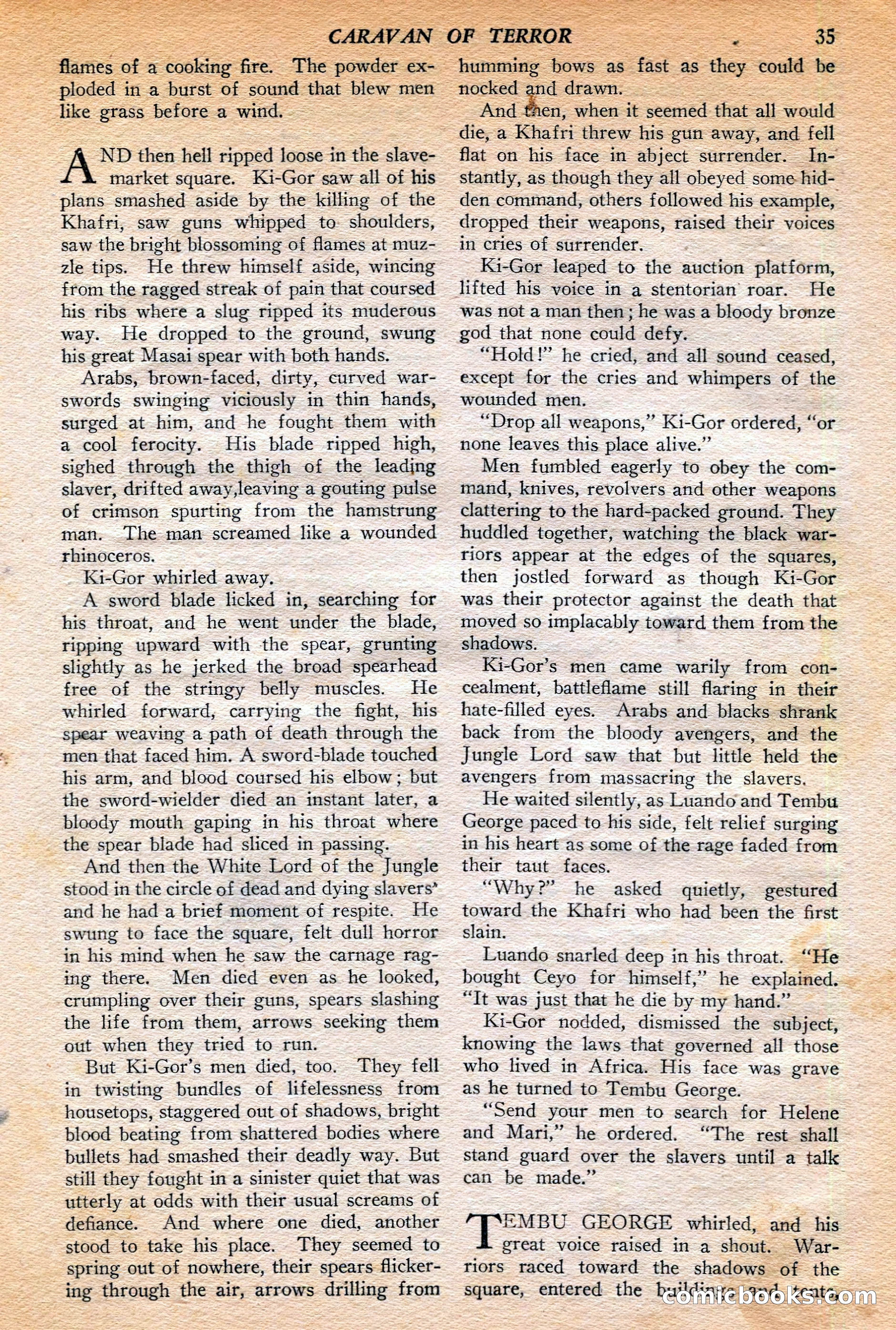 Jungle Stories, Winter 1952 — page 37 of 132